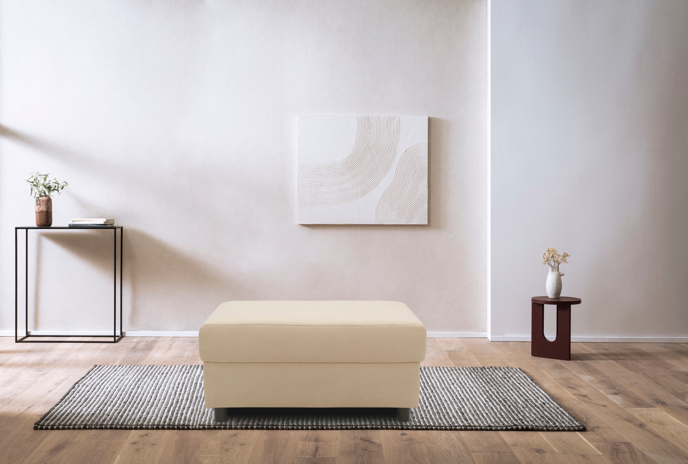 INOSIGN Polsterhocker "Turah 2 in Cord oder wasserabweisender Microfaser,", günstig online kaufen