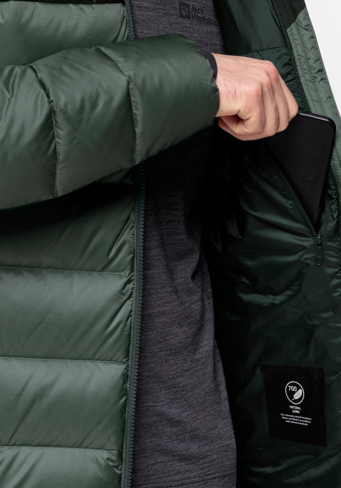 Jack Wolfskin Daunenjacke »NEBELHORN DOWN HOODY M«, mit Kapuze
