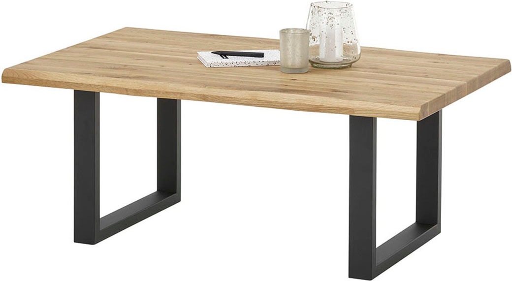 MCA furniture Couchtisch »HAVANNA Wohnzimmertisch«, Tischplatte 36mm aufgedoppelt, Baumkanten-Optik, Belastbarkeit 30 kg