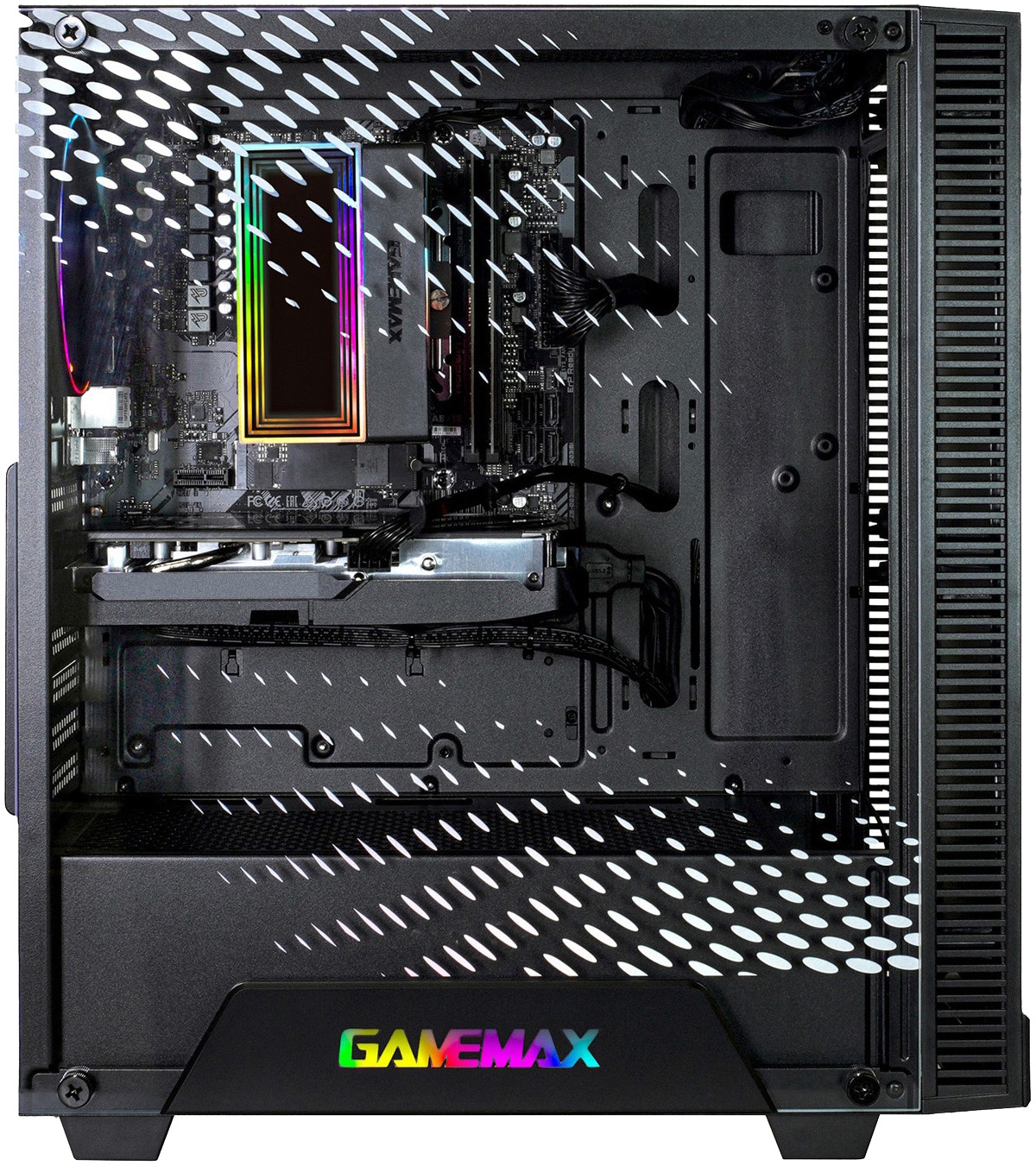 GAMEMAX Gaming-PC-Komplettsystem »GigaDeal Striker 2793 AMD Ryzen 5 7500F 16GB DDR5 1TB SSD RX 9070« 32 ″ AMD Ryzen 5 Radeon™ RX 9070 16 GB RAM 1.000 GB SSD Windows 11, DDR5 RAM + Gigabyte GS32QCA LED-Monitor Curved, 80 cm 32"