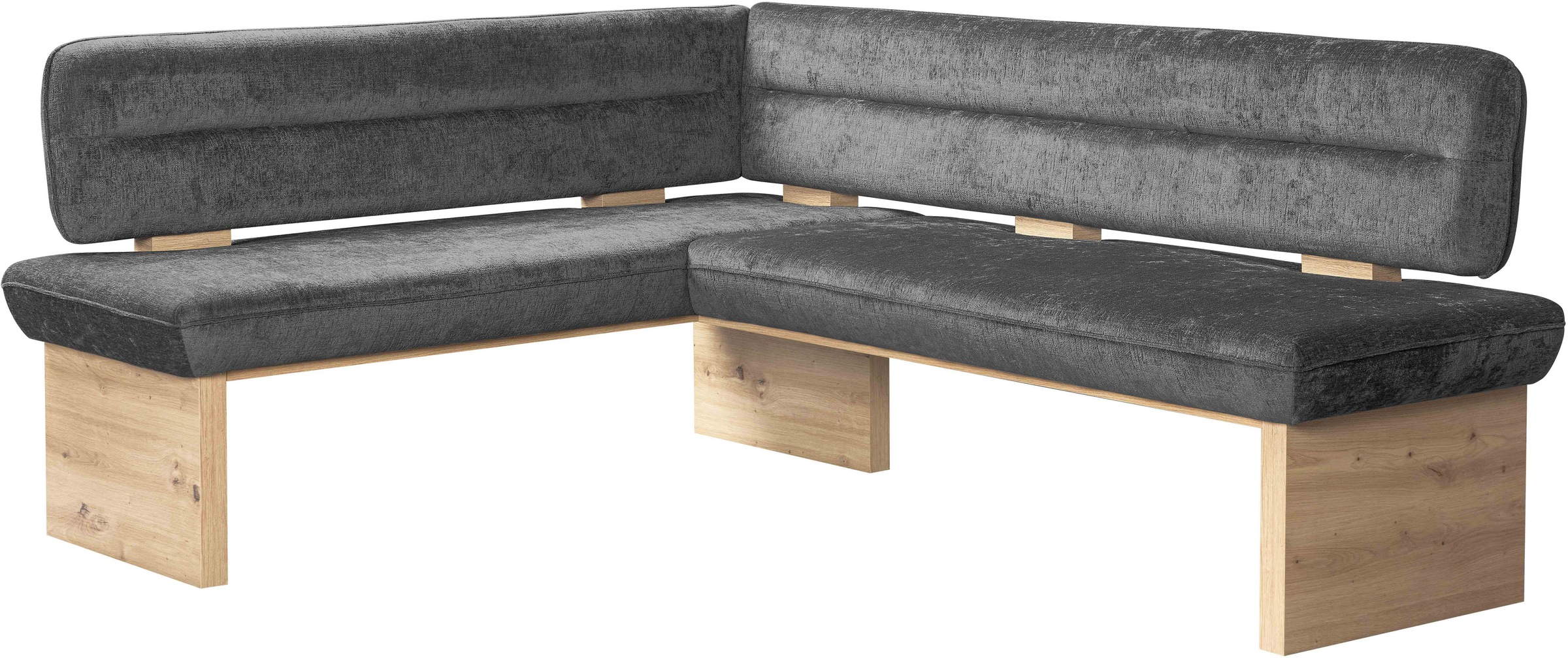 Home affaire Eckbankgruppe »Louise + Miles Essecke Sitzgruppe Eckbank Küchenbank«, (Set, 4 tlg., 4er), Sitzgruppe Esszimmer Stühle Tisch und Bank bequem gepolstert