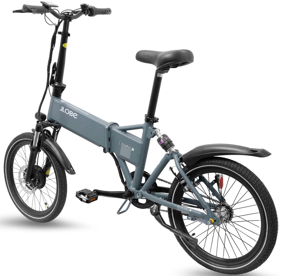 LLobe E-Bike »CityRun 36V / 10,4Ah«, 3 Gang, Shimano, 3-Gang Shimano Nexus Nabenschaltung, Frontmotor 250 W, Pedelec, Elektrofahrrad für Damen u. Herren