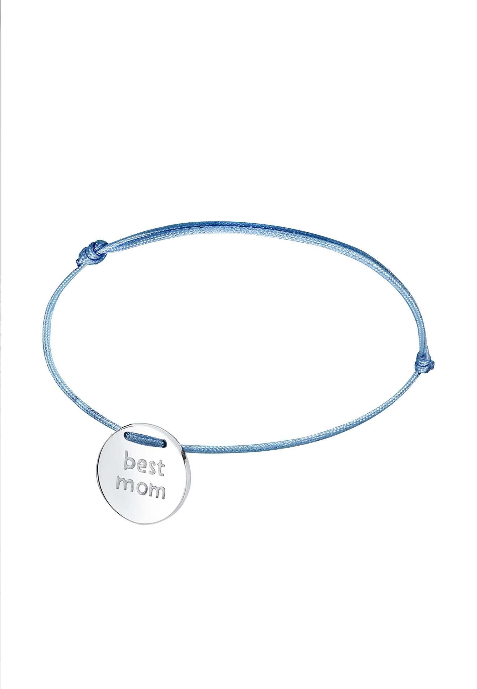 Elli Armband »Wording Muttertag Best Mom Nylon Trend 925 Silber«