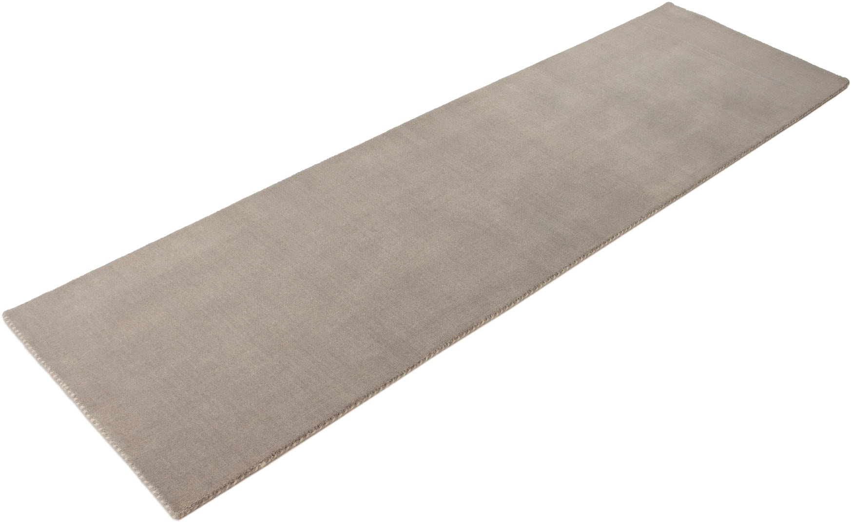 carpetfine Wollteppich »Gabbeh Lola Uni«, rechteckig, 14 mm Höhe, mit natürlichem Pflanzenmaterial von Hand gewebt, auch in Rund
