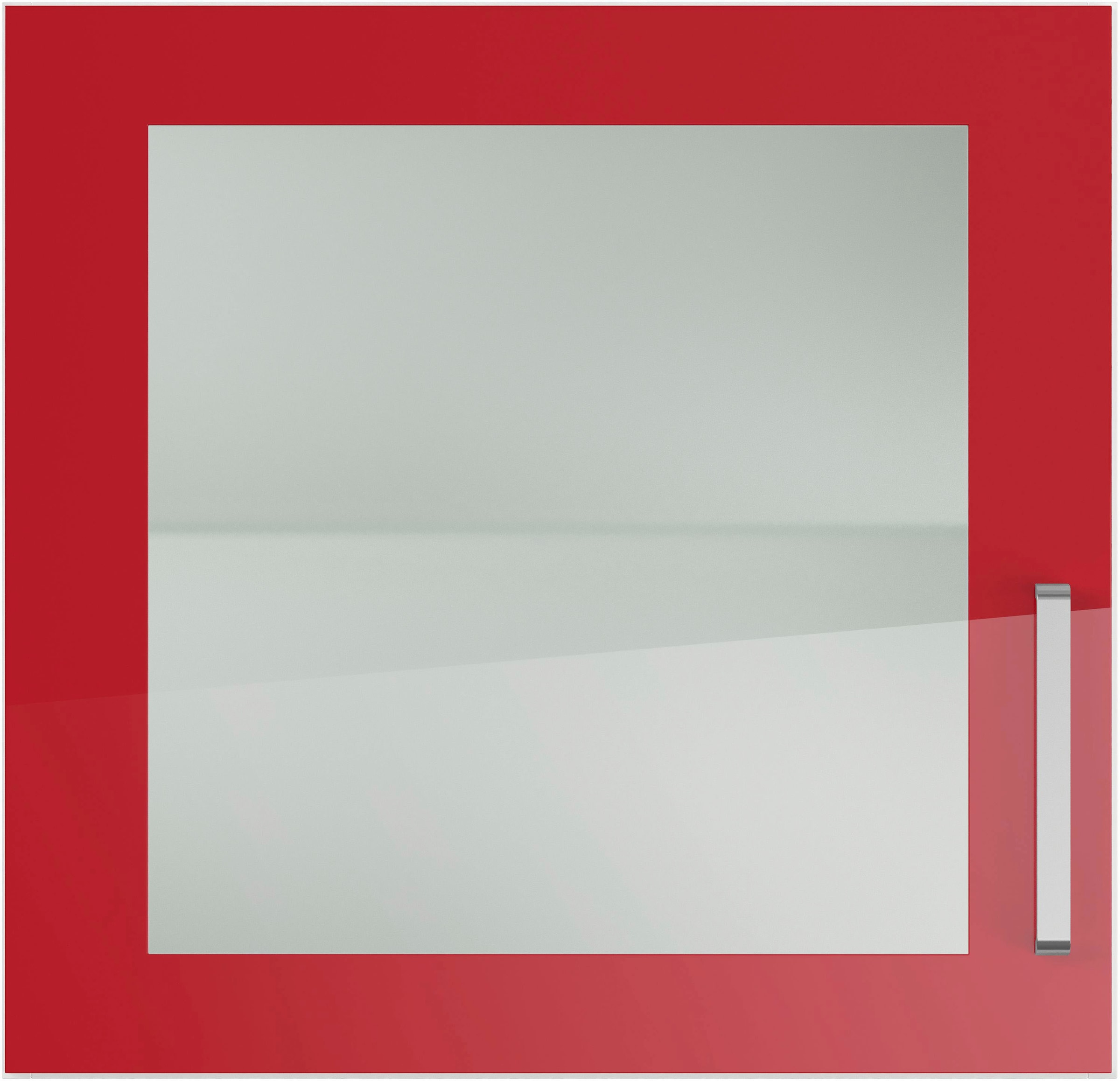 IMPULS KÜCHEN Glashängeschrank »"Turin", Breite/Höhe: 50 oder 60/57,9 cm«, vormontiert, mit Glasdrehtür, mit verstellbarem Glasfachboden
