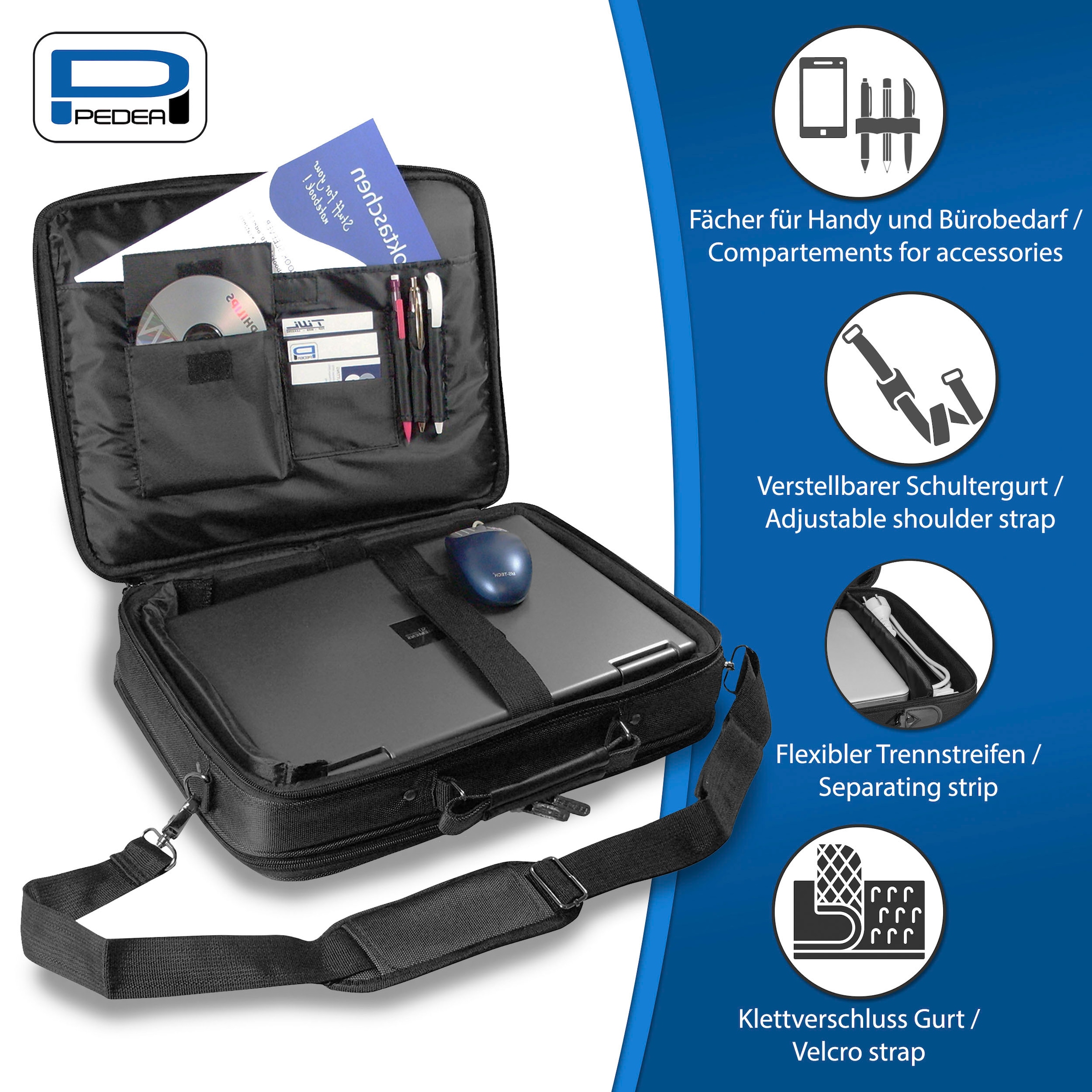 PEDEA Laptoptasche »PREMIUM 13,3 Zoll (33,8 cm)«
