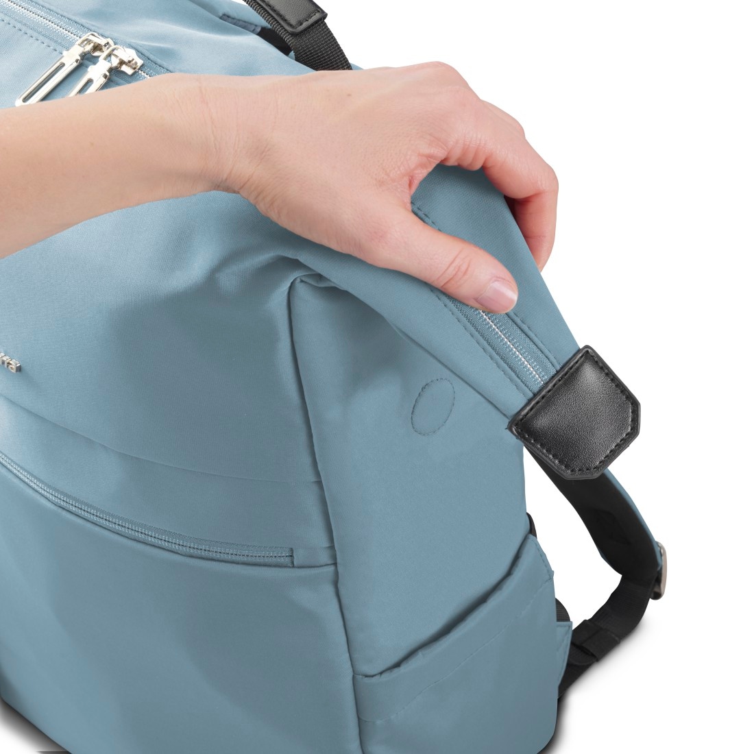 Hama Laptoprucksack »Laptoprucksack (bis 41 cm (16,2“), wasserabweisend, gepolstert, 15 l)« extralanger Reißverschluss, Fach für Wertsachen