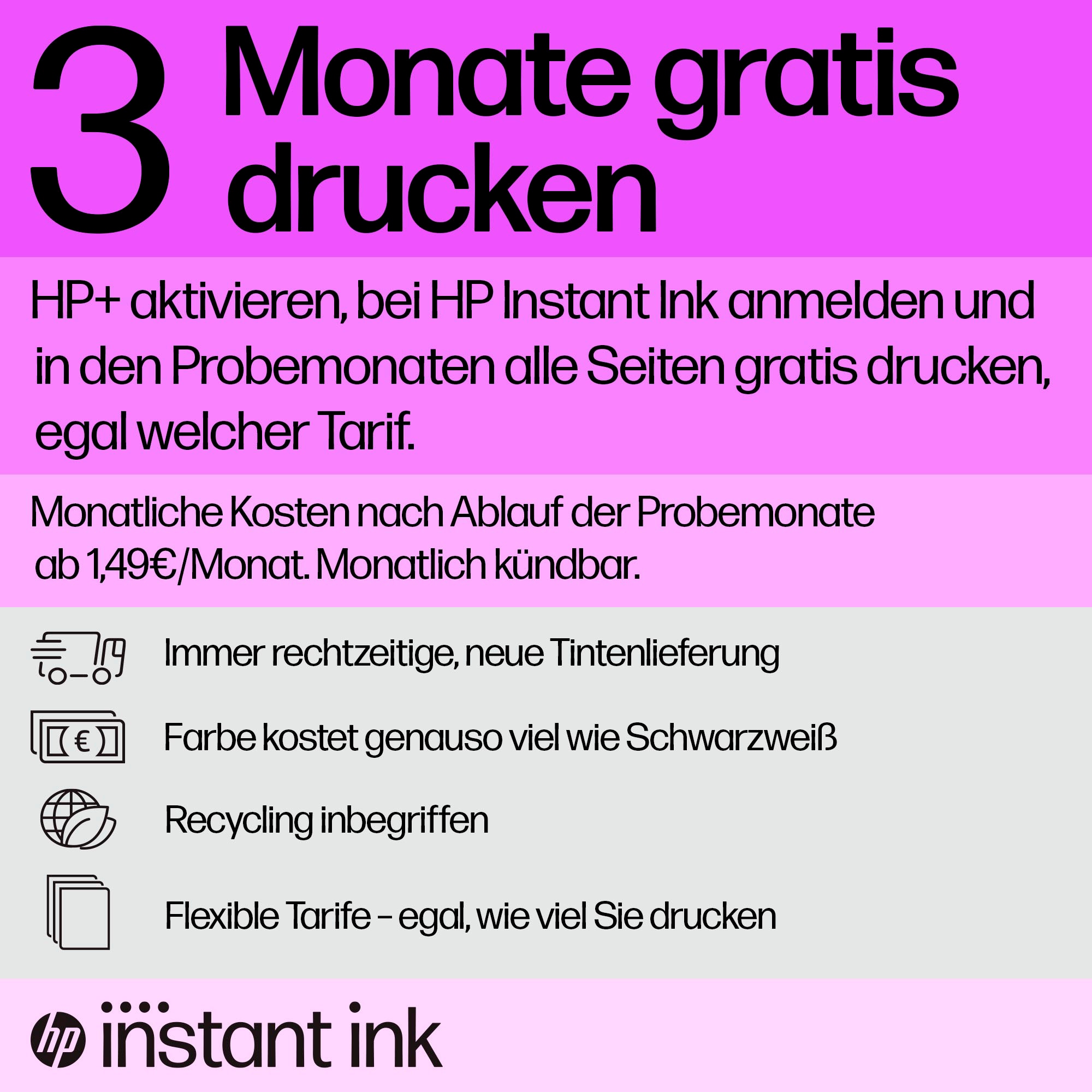 HP Multifunktionsdrucker »Envy Inspire 7220e«, Mit HP Instant Ink 3 Probemonate gratis drucken