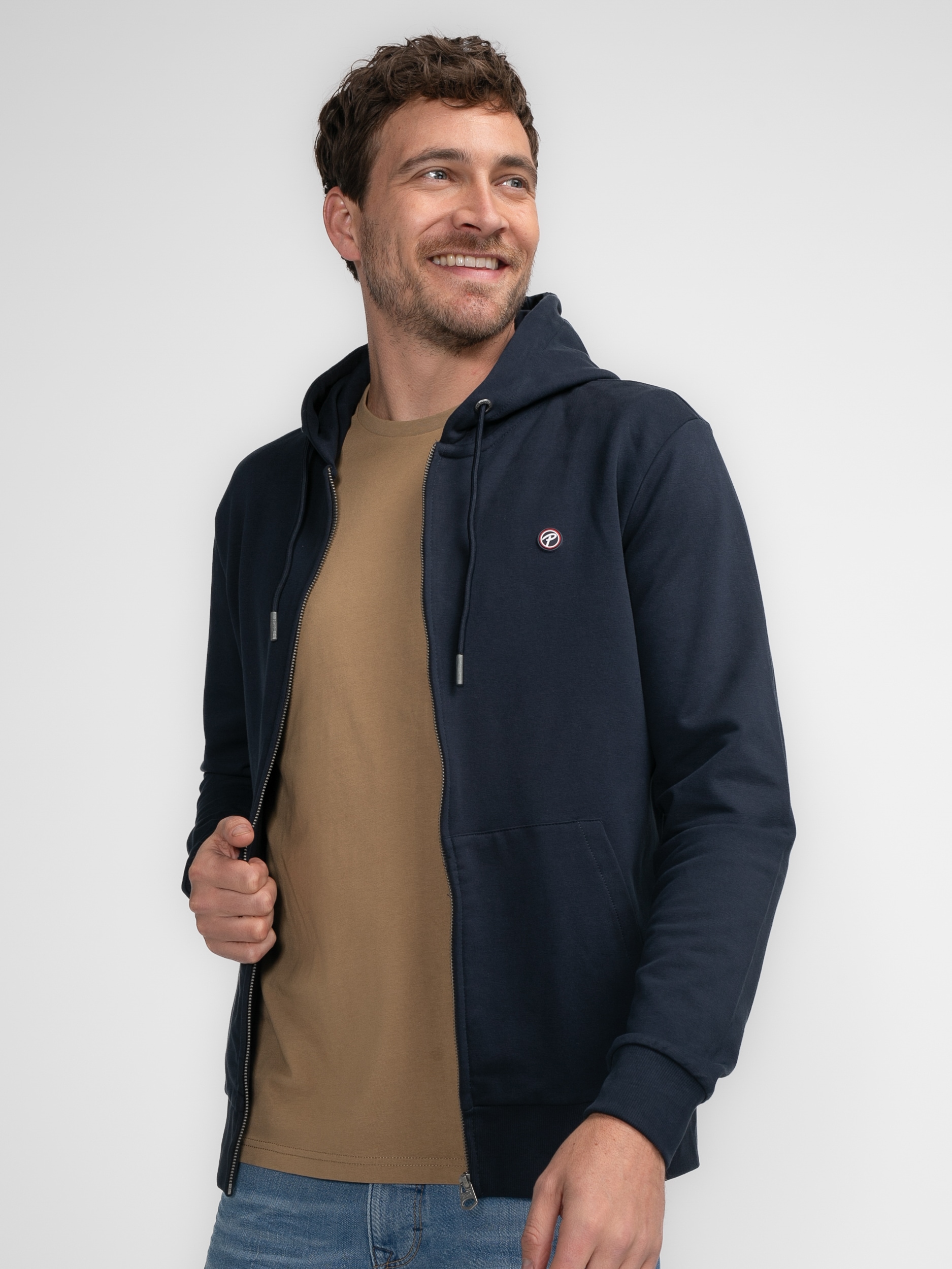 Petrol Industries Sweatjacke, mit verstellbarer Kapuze
