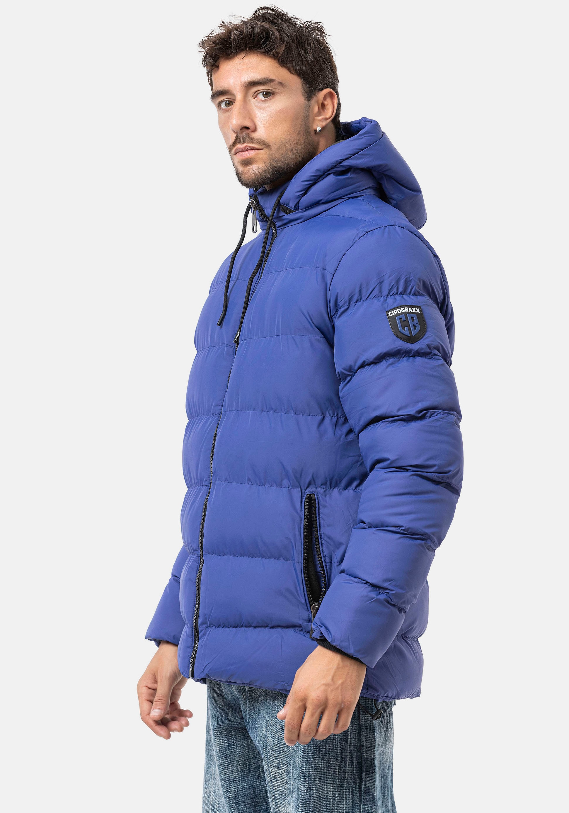 Cipo & Baxx Steppjacke mit Kapuze