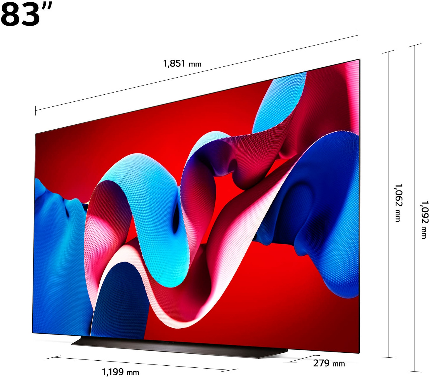 LG OLED-Fernseher »OLED83C47LA«, 4K Ultra HD, Smart-TV