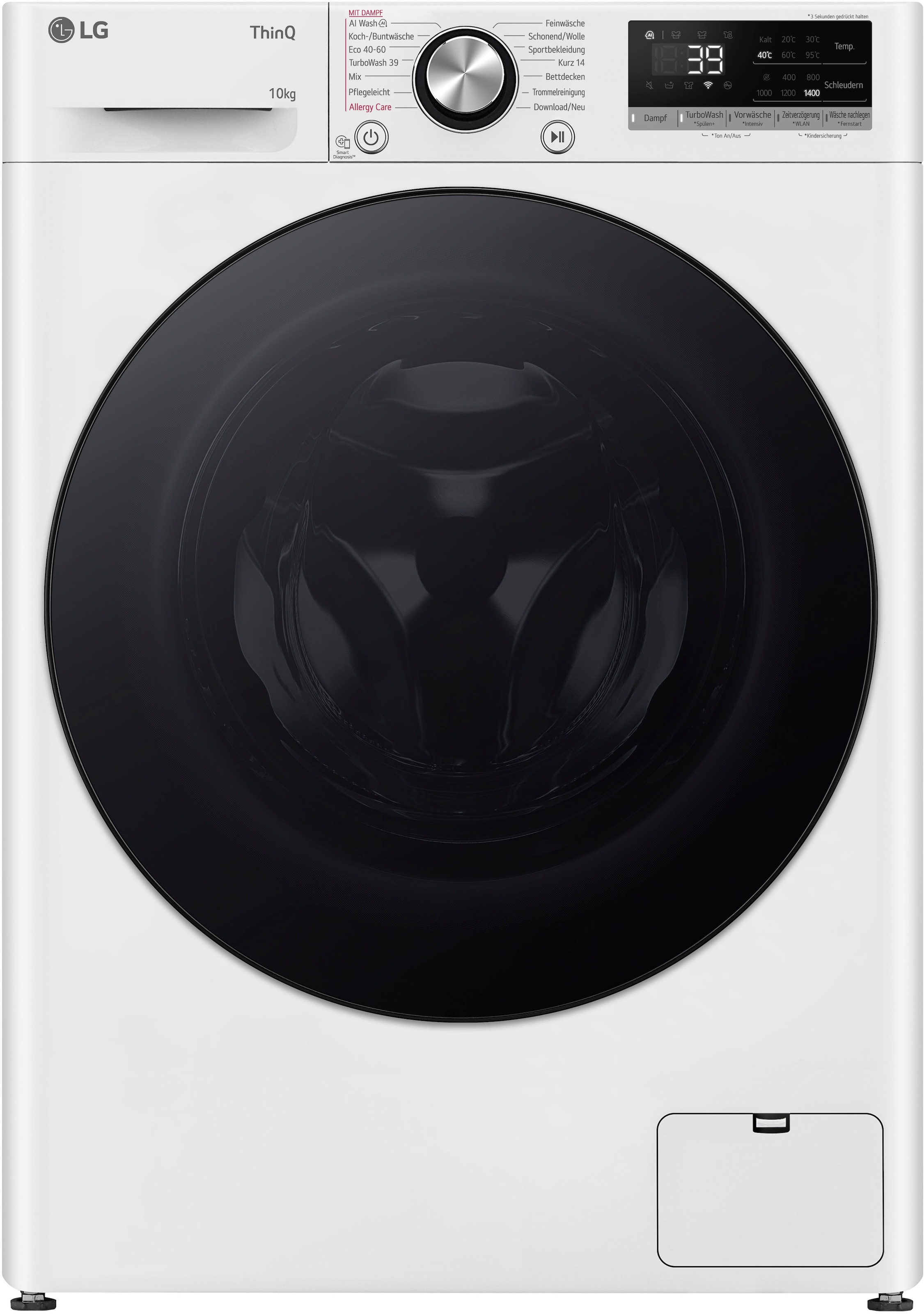 LG Waschmaschine »F4WR700Y«, 10 kg, 1400 U/min, AI Wash, ThinQ App inkl. Pr günstig online kaufen