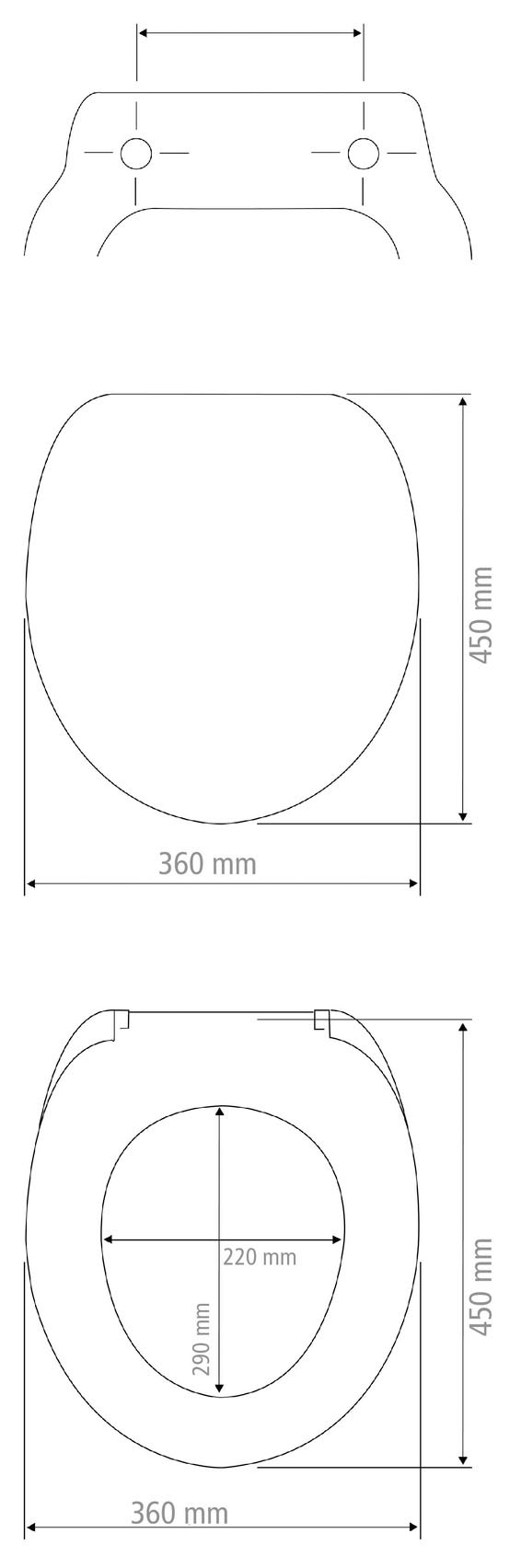WENKO WC-Sitz »Tavola« Toilettensitz aus strapazierfähigem Duroplast mit Absenkautomatik
