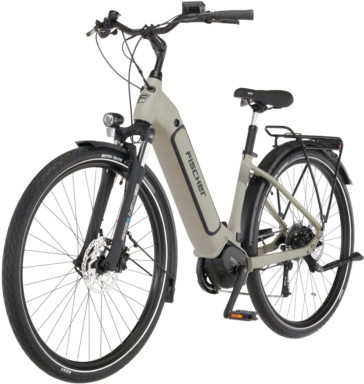 FISCHER Fahrrad E-Bike »CITA 3.3I 630«, 9 Gang, Shimano, Nexus, Mittelmotor 250 W, (Schloss), Pedelec, Elektrofahrrad für Damen u. Herren