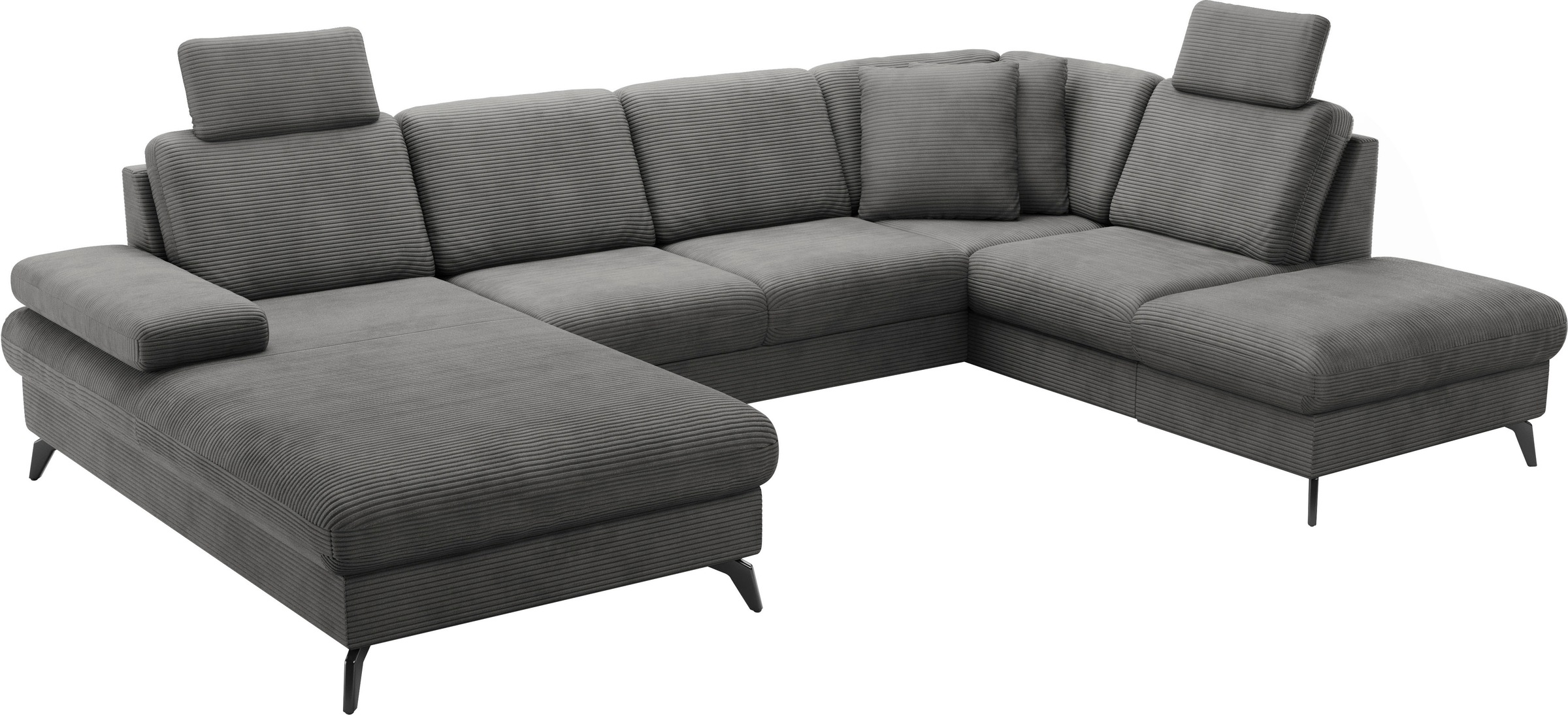 sit&more Wohnlandschaft »Morris Jubi U-Form«, inkl. Armteilfunktion und 1 Zierkissen, wahlweise mit Bettfunktion