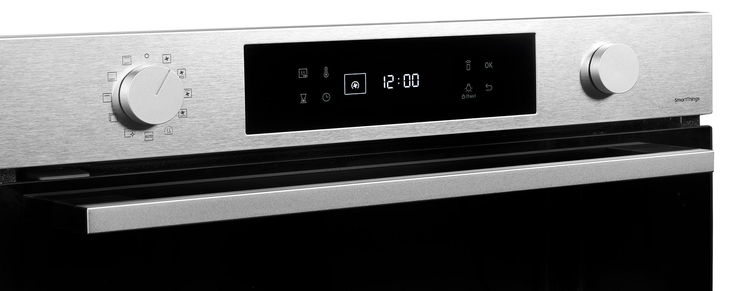 Samsung Einbaubackofen NV7400B »NV7B41307AS«, Pyrolyse-Selbstreinigung, Raumwunder - XXL-Innenraum mit 76L, langsam schließender Tür und WiFi