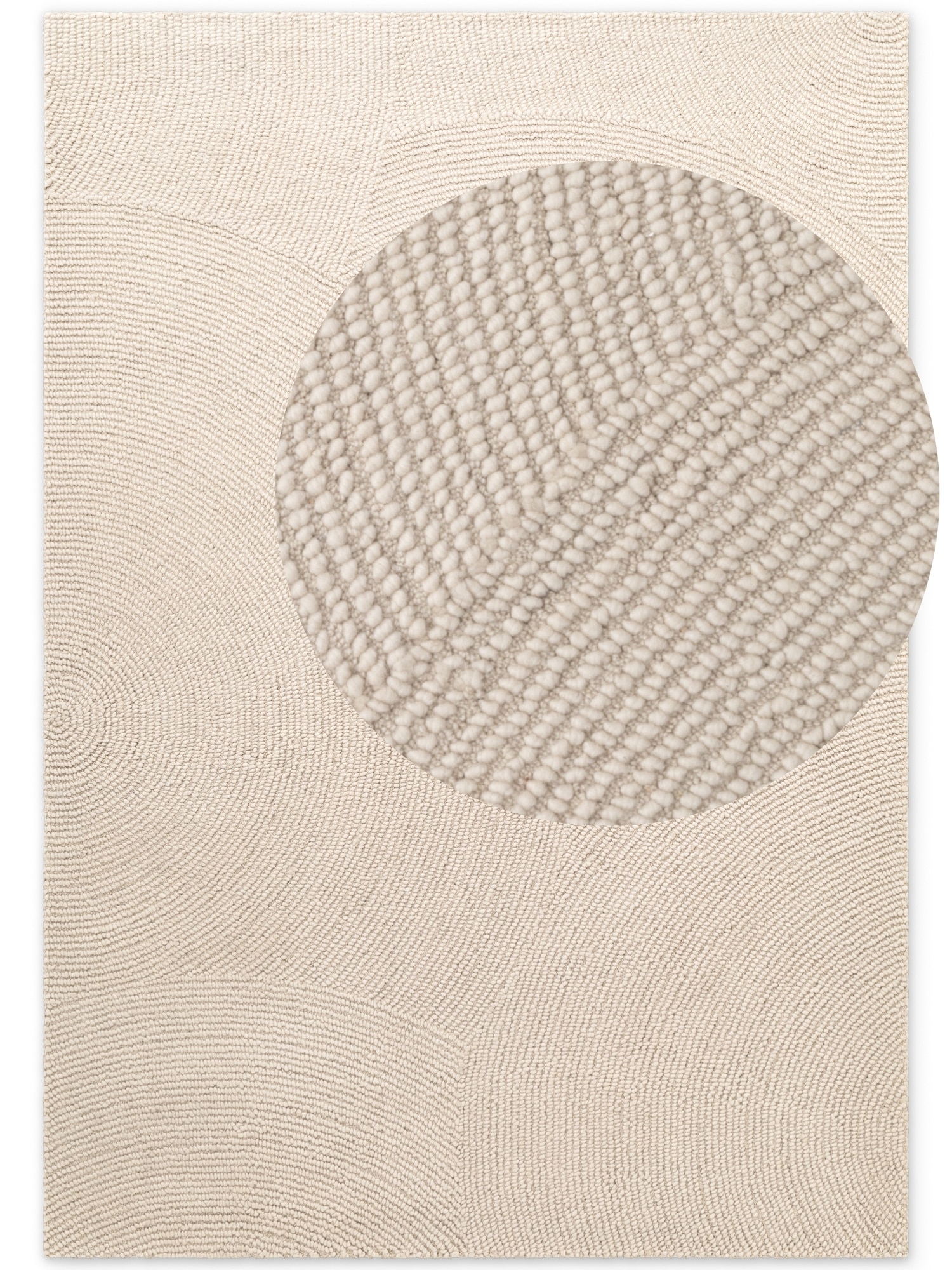 HANSE Home Wollteppich »Eleni«, rechteckig, 18 mm Höhe, Handgetuftet, Wolle, Natur, Wohnzimmer, Schlafzimmer, Skandi, Hygge