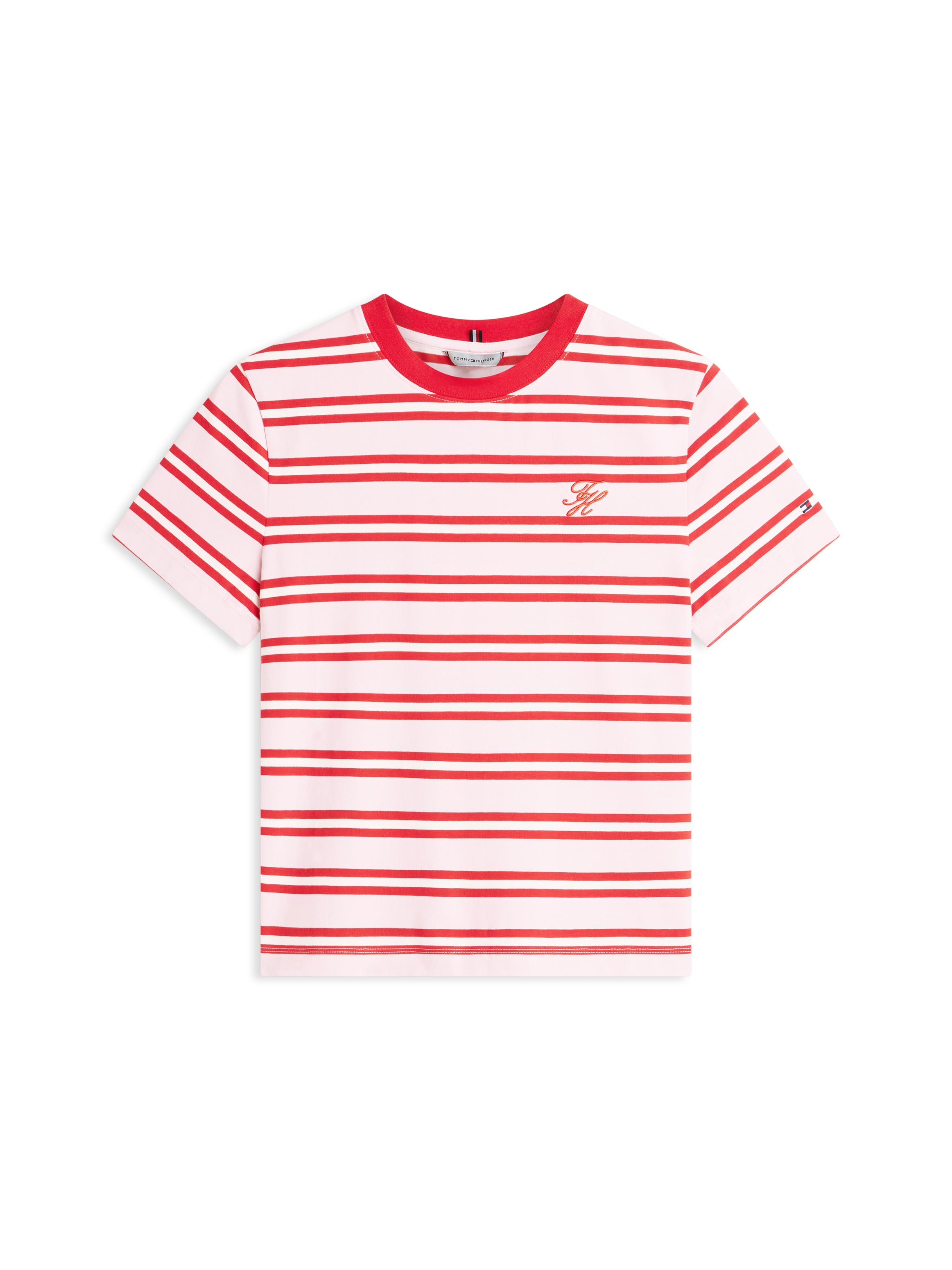 Tommy Hilfiger Kurzarmshirt »TH SCRIPT REGULAR C-NECK SHORT SLEEVE TEE«