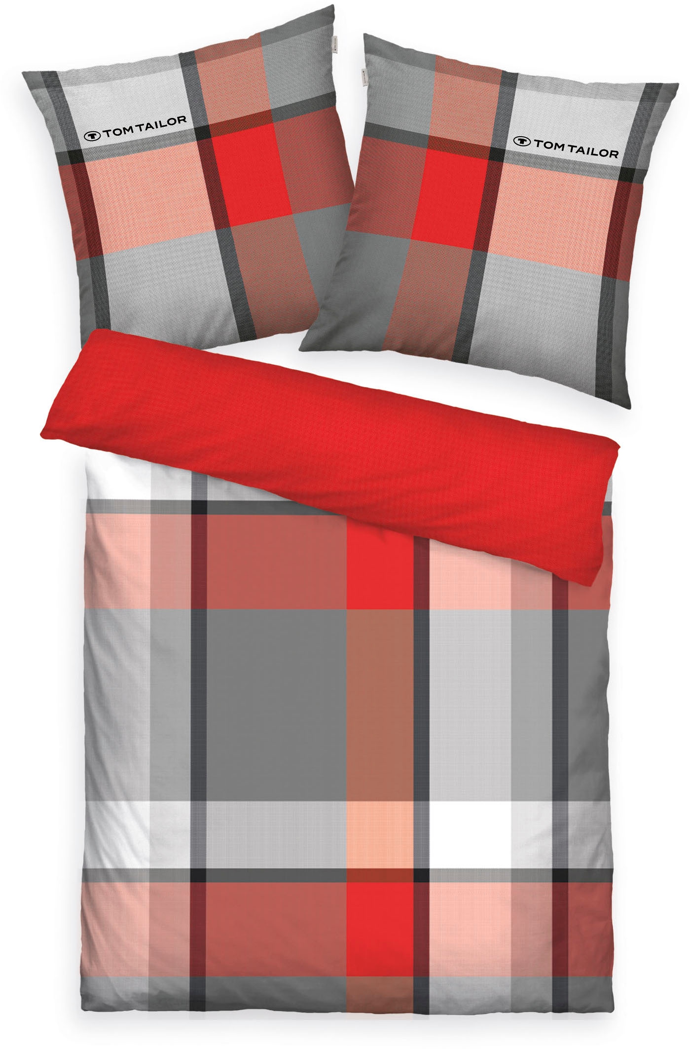 TOM TAILOR HOME Bettwäsche »Lenny in Gr. 135x200 oder 155x220 cm«, mit GRATIS-Zugabe: Kissenhülle