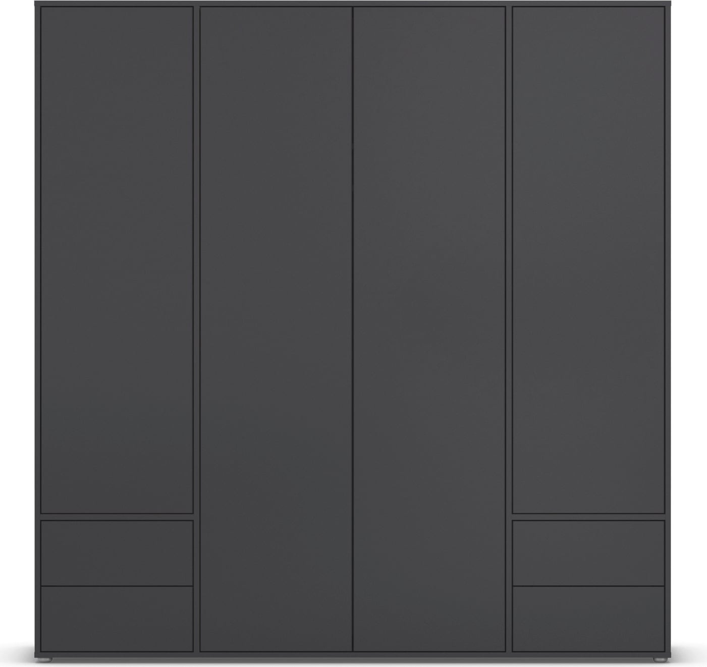 rauch Drehtürenschrank »Kleiderschrank Schrank Garderobe Wäscheschrank NABILA viel Stauraum«, (in 3 verschiedenen Ausstattungen BASIC/CLASSIC/PREMIUM), mit 2 Schubladen und Push-to-Open Funktion TOPSELLER MADE IN GERMANY