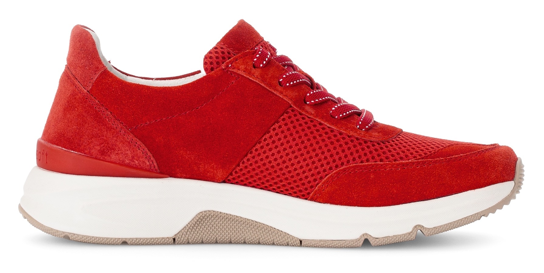 rollingsoft Keilsneaker  , Freizeitschuh, Halbschuh, Schnürschuh, Logoschriftzug an der Ferse