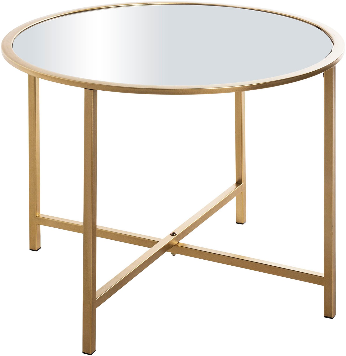 HAKU Beistelltisch »Sofatisch, Wohnzimmertisch« 1 Stk. tlg. rund - aus Metall Gold - Ø/H 60/45 cm