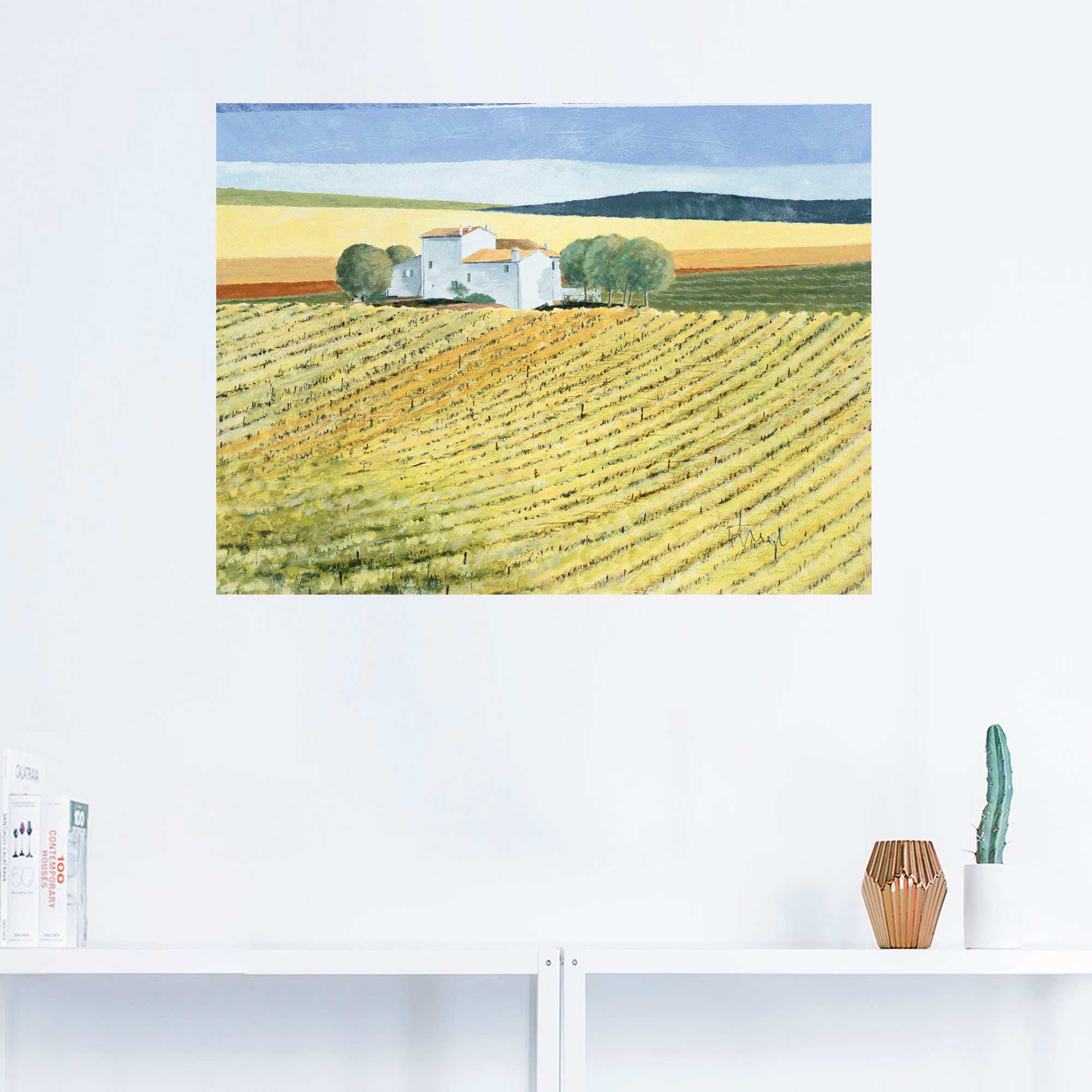 Artland Wandbild »Kirschen pflücken«, Felder, (1 St.), als Leinwandbild, Wandaufkleber oder Poster in versch. Größen