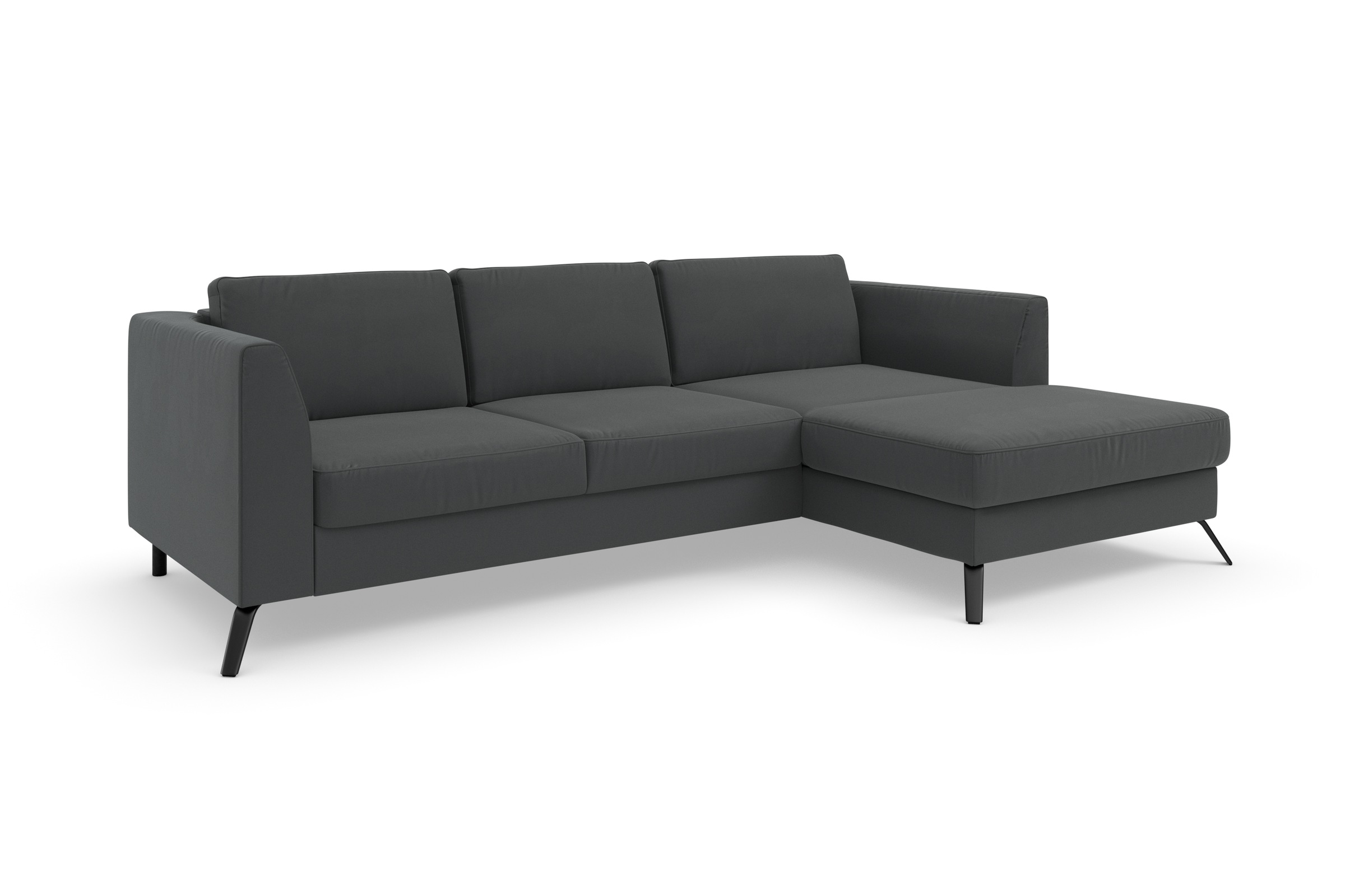 sit&more Ecksofa »Olsen L-Form«, inklusive Sitztiefenverstellung, wahlweise mit Bettfunktion, 15cm hoch