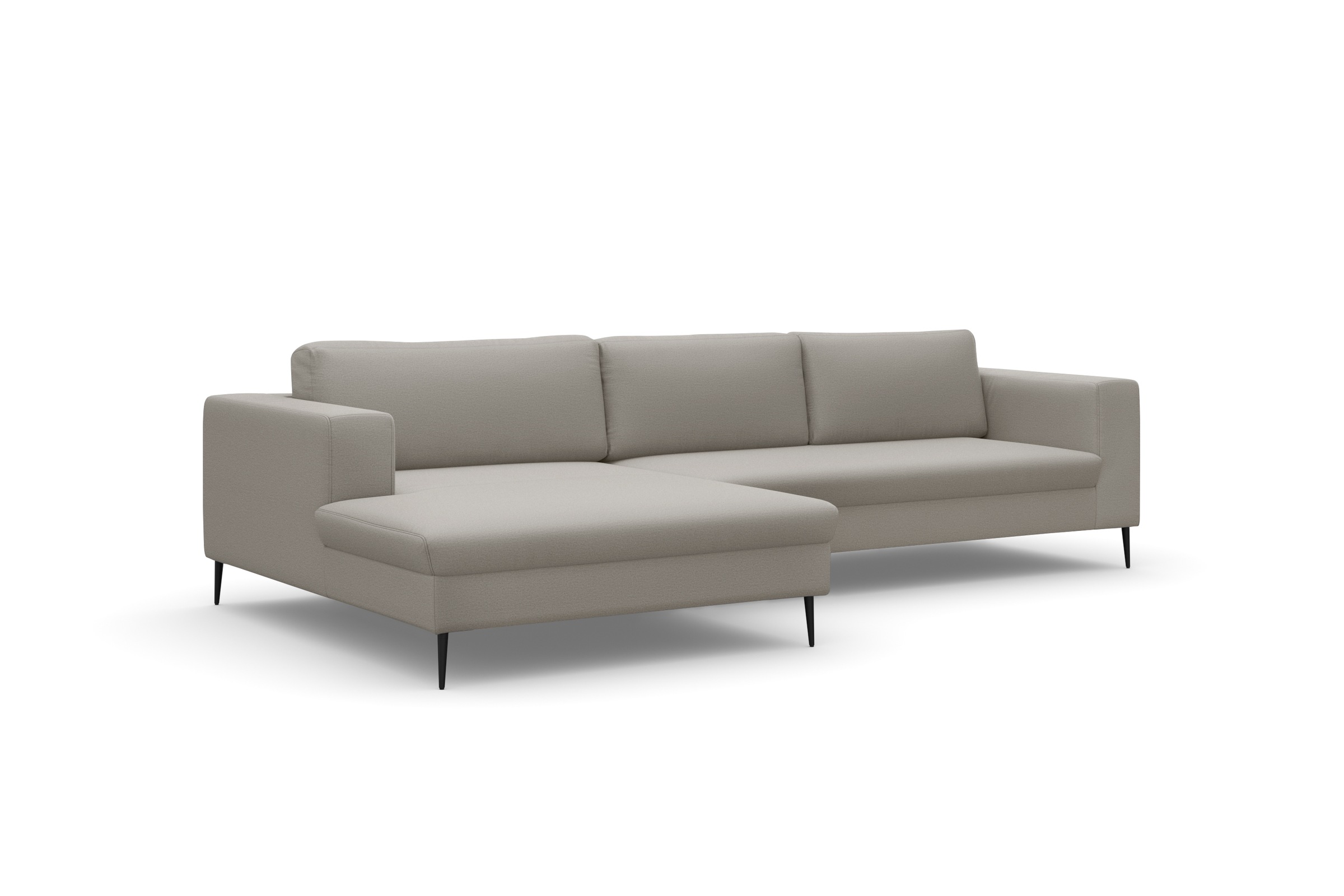 DOMO collection Ecksofa »Modica, zeitlos und elegant, L-Form«, moderne Optik mit extrabreiter Recamiere, auch in Cord