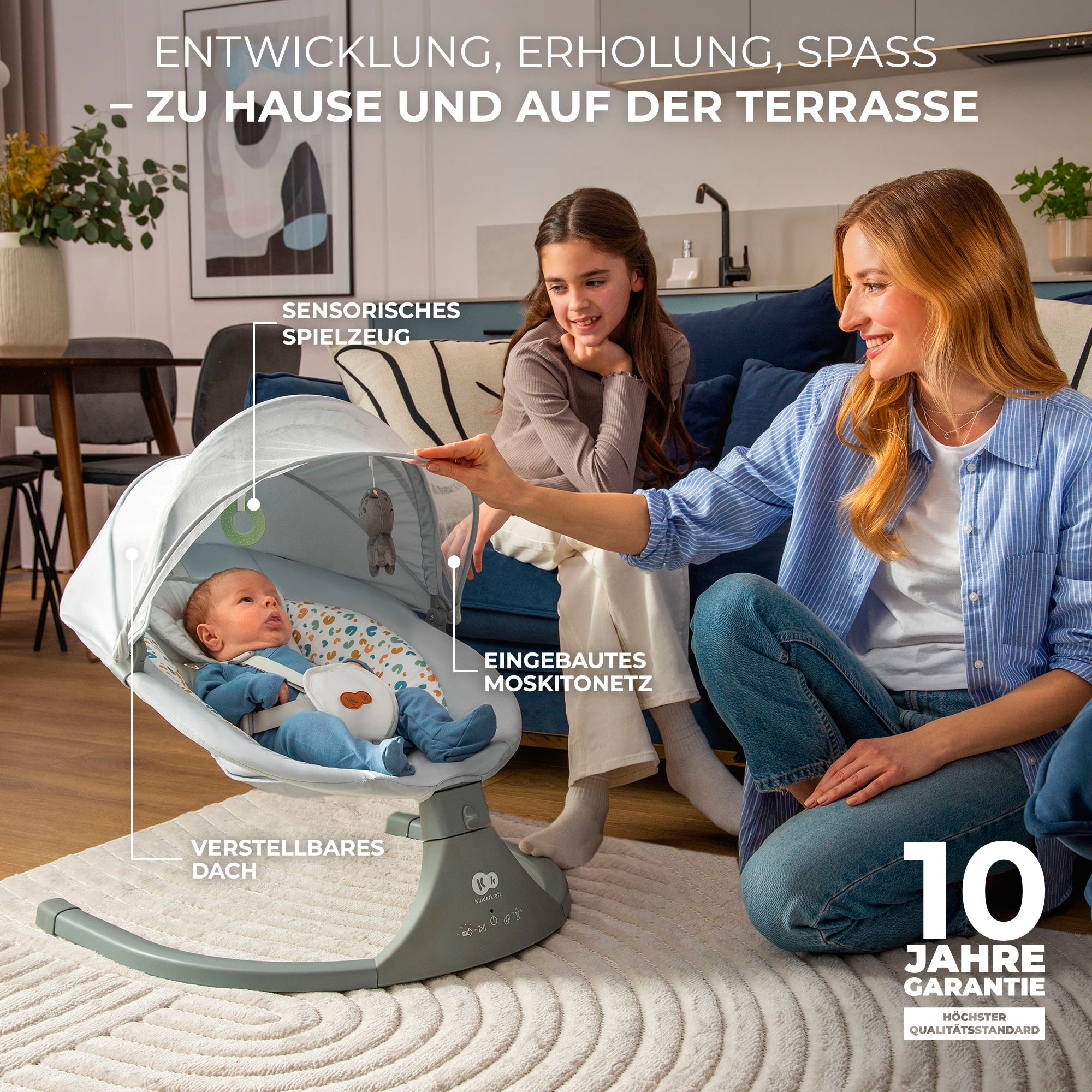 Kinderkraft Babywippe »LUMI 2« bis 9 kg