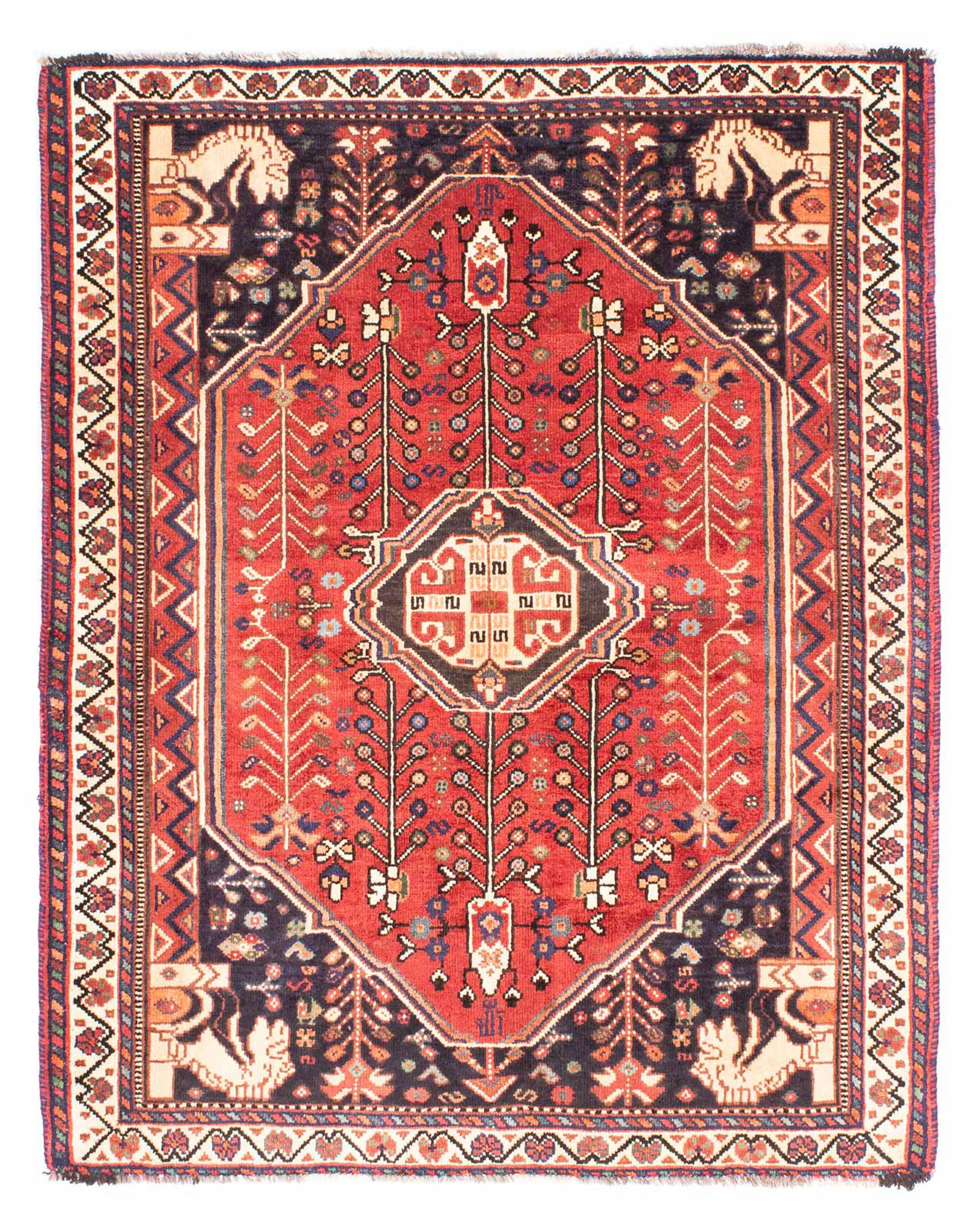 morgenland Orientteppich »Perser - Nomadic - 162 x 127 cm - rot«, rechtecki günstig online kaufen