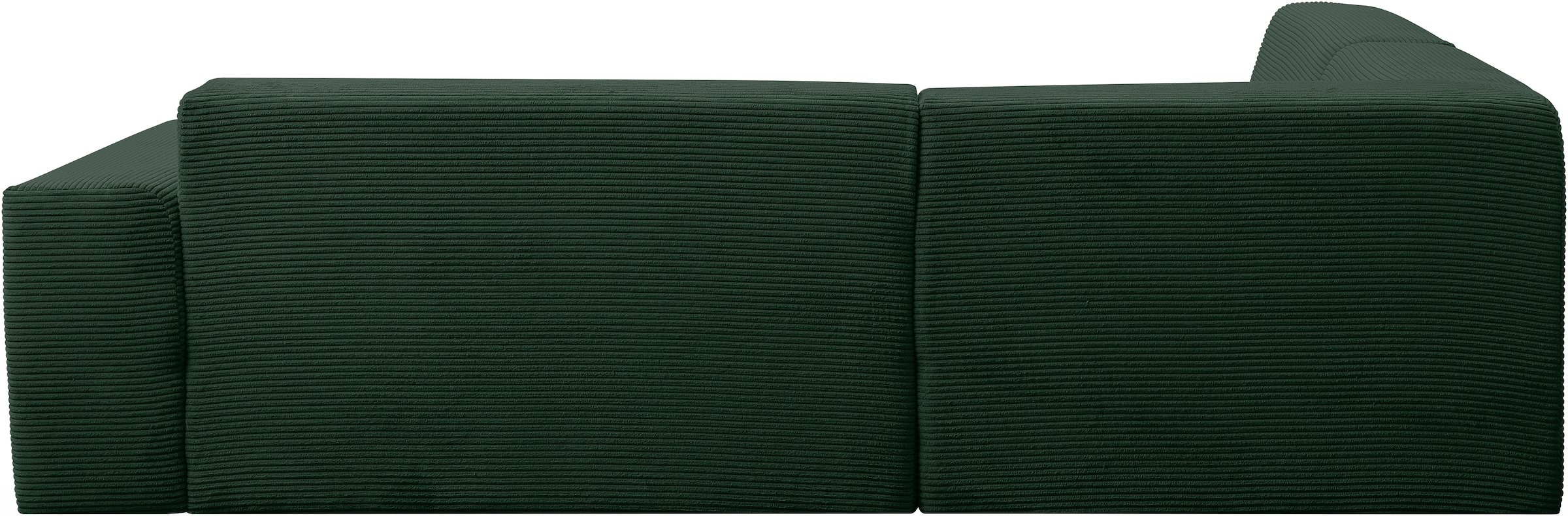 WERK2 Ecksofa »Zeus-M, tolles Sofa mit schönen Details, L-Form«, Curvy Trend Garnitur, urbane Optik, komfortable Wellenunterfederung