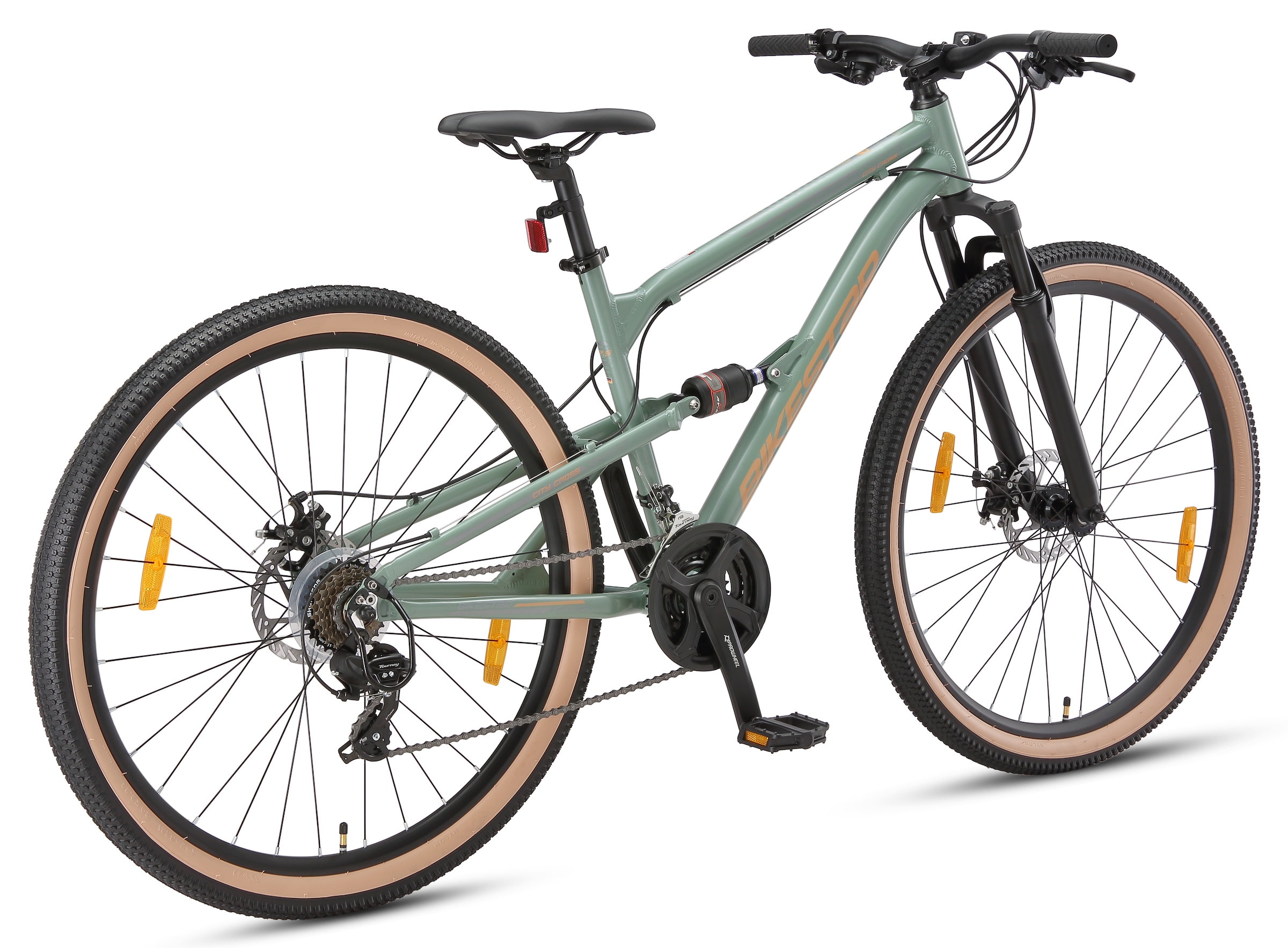 Bikestar Mountainbike 21 Gang Shimano RD-TY300 Schaltwerk Kettenschaltung für Damen und Herren, Kettenschaltung