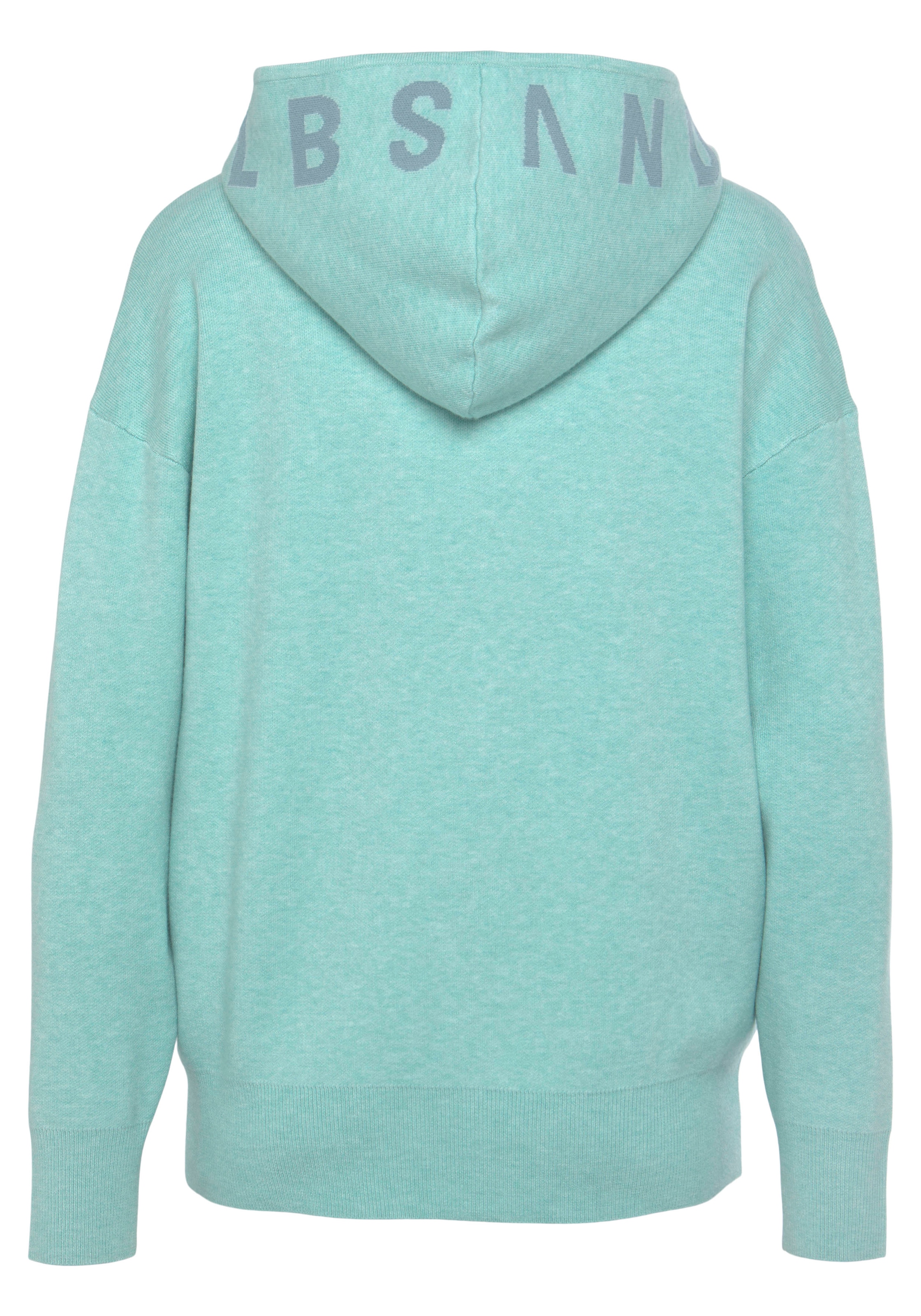 Elbsand Strickjacke, aus hochwertigen Strick und eingestricktem Logo, Loungewear