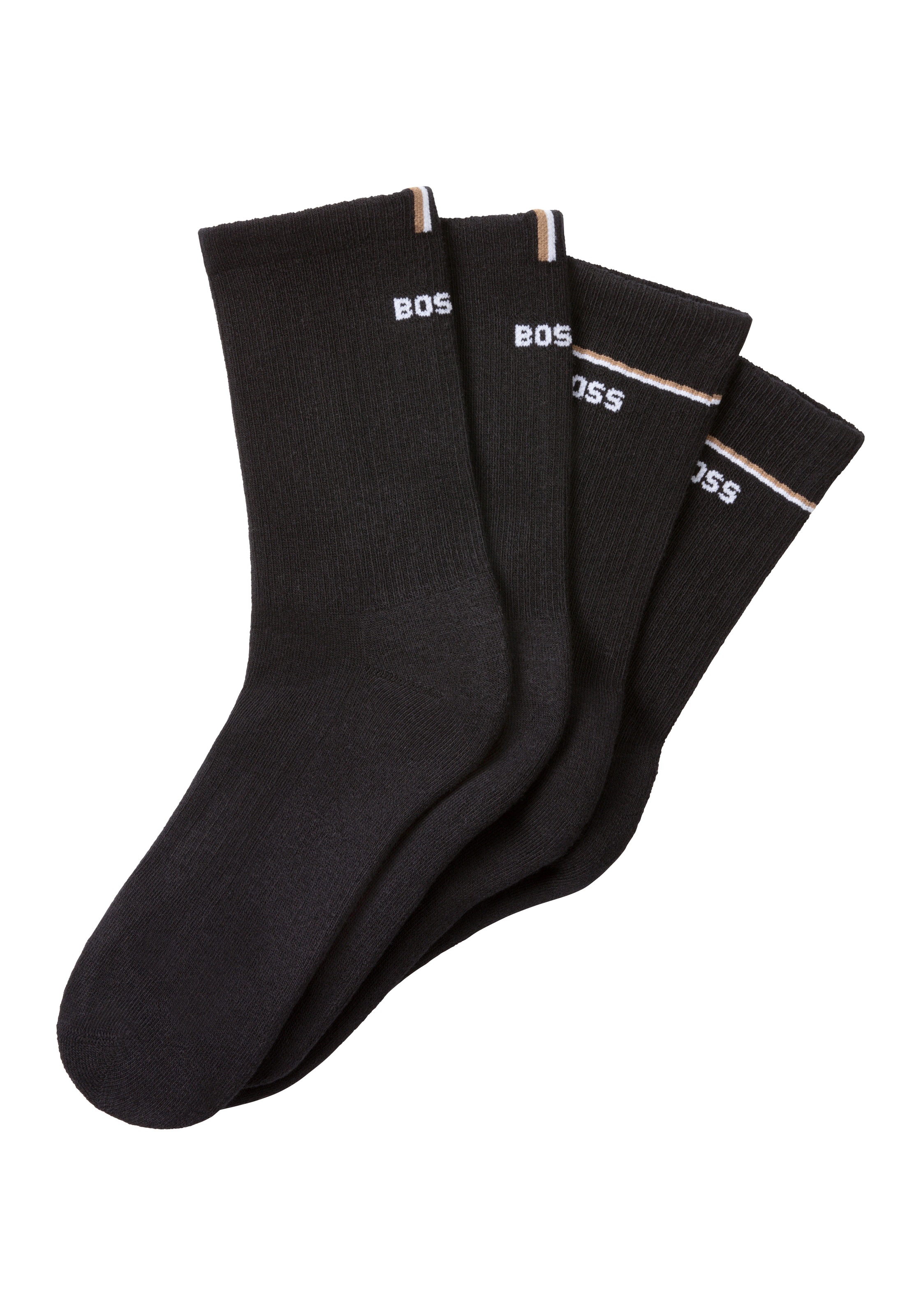 BOSS Socken »2P QS Iconic CC W«, (Packung, 2 Paar, 2er), mit BOSS-Logoschriftzug