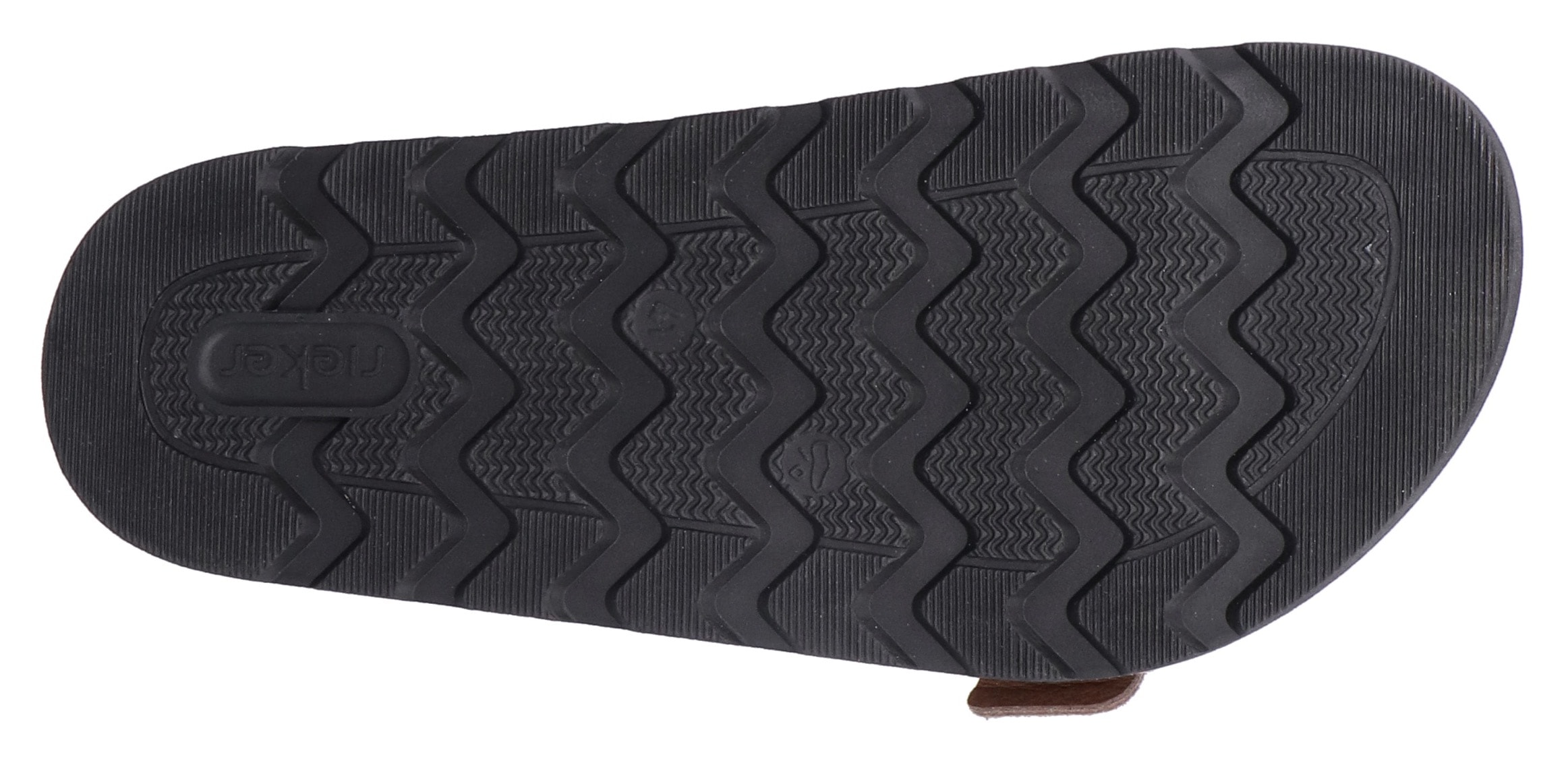 Rieker Pantolette, Sommerschuh, Strandschuh, Hausschuh mit bequemem Fußbett