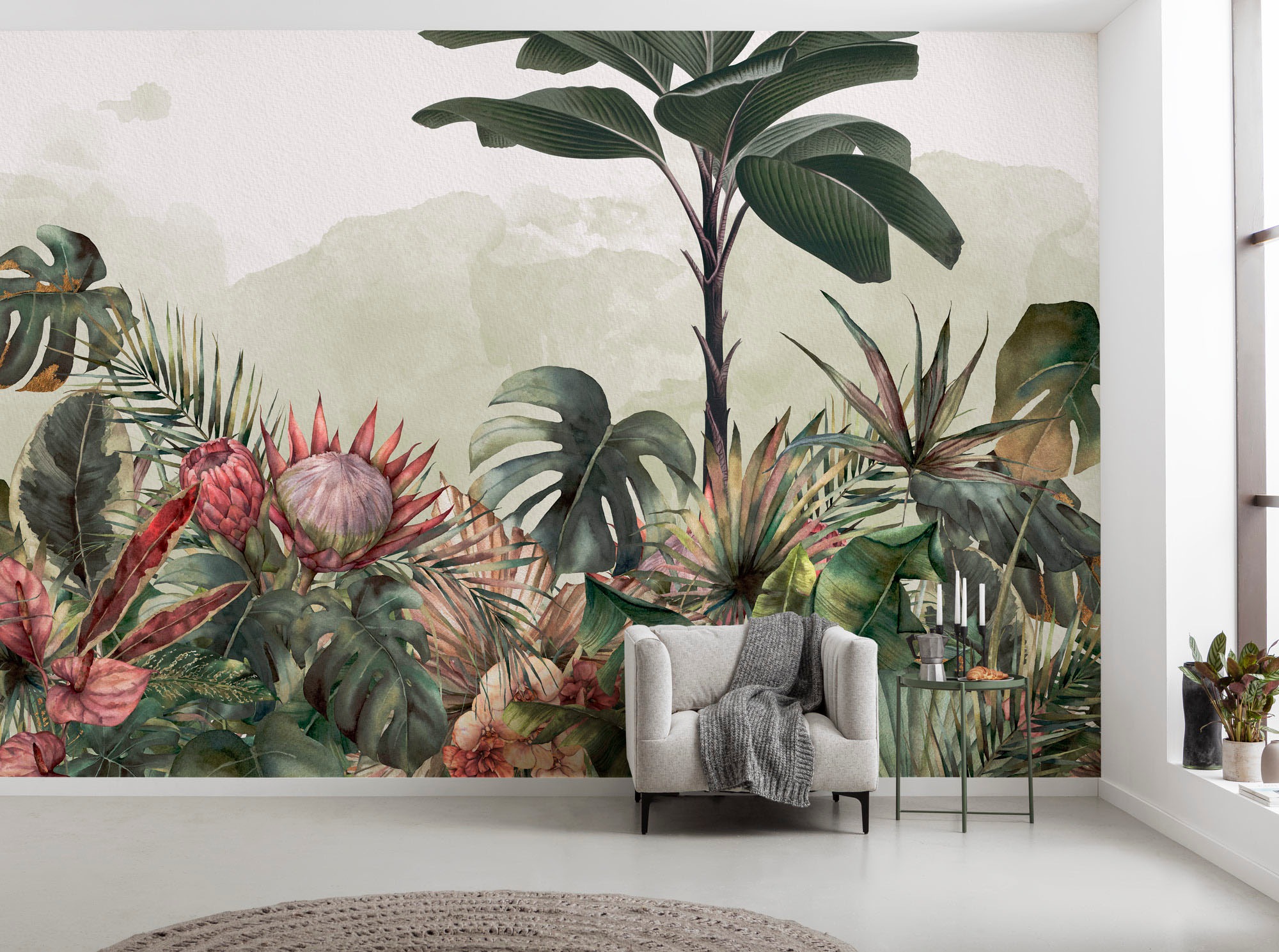 Komar Fototapete »Vlies Fototapete - Jungle Spot - Größe 400 x 250 cm«, bed günstig online kaufen