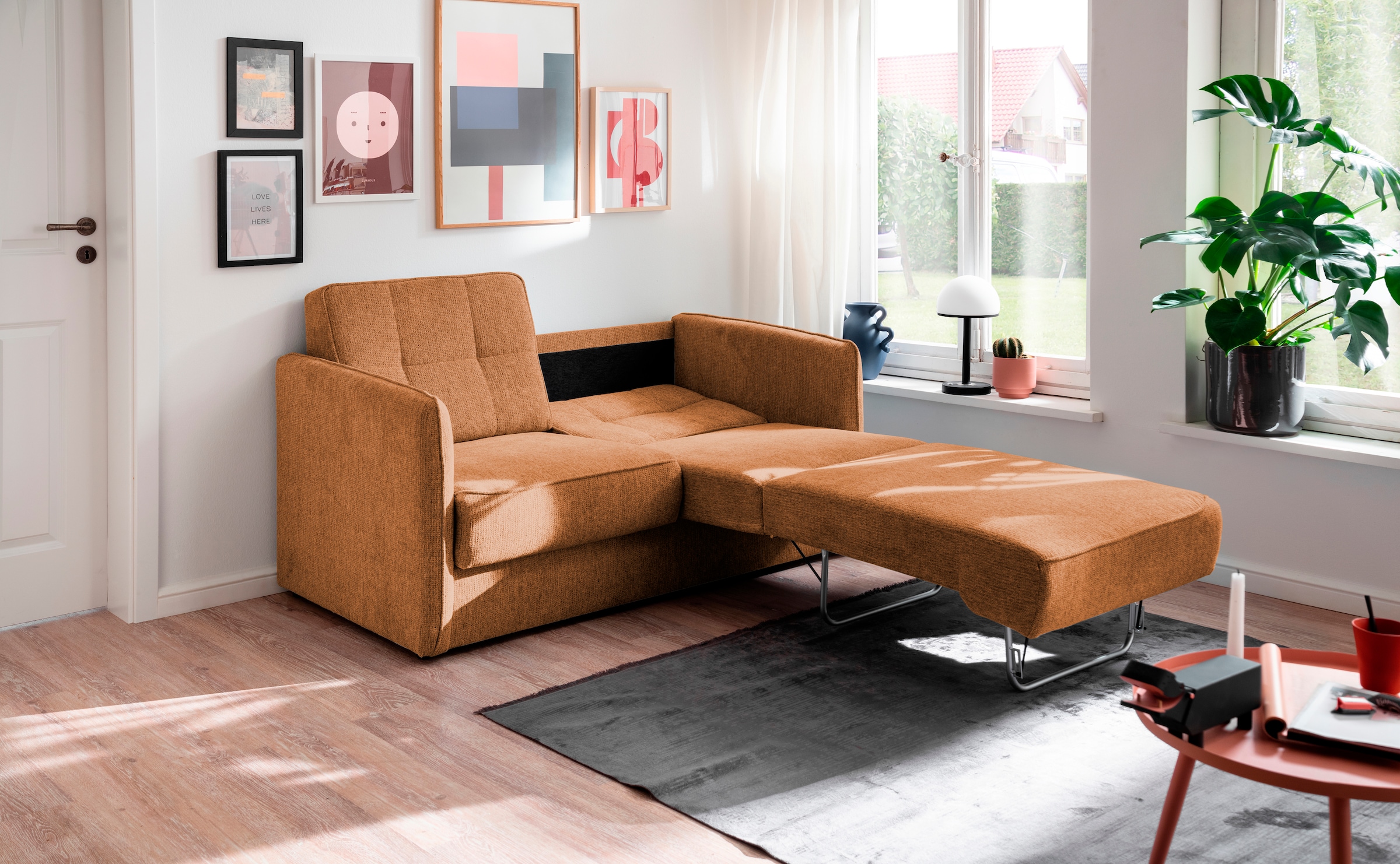 Home affaire Schlafsofa »Milano« zwei einzeln ausziehbare Liegefunktionen günstig online kaufen