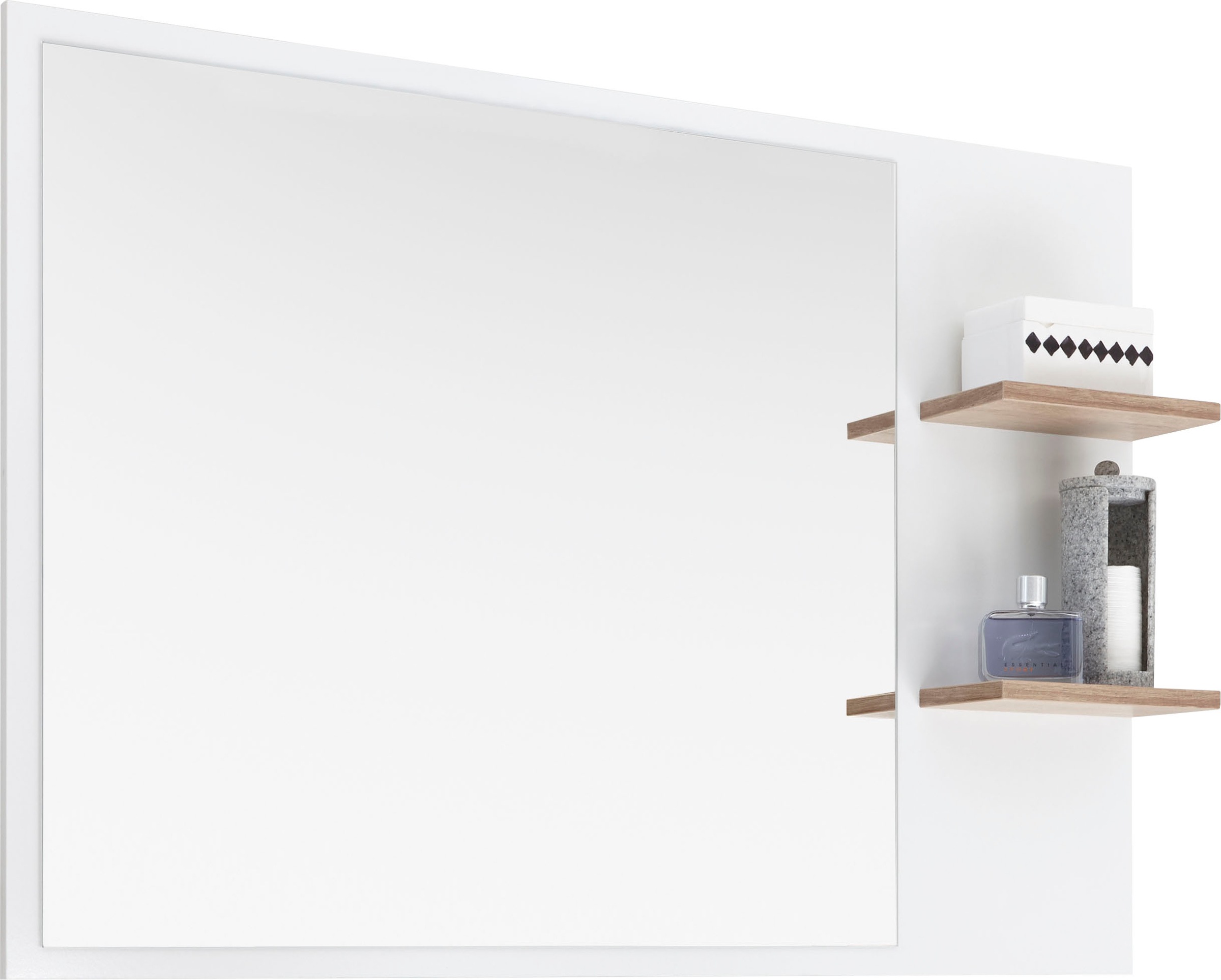 Saphir Badspiegel »Quickset 923 Spiegel 100 cm breit mit seitlicher Ablage« günstig online kaufen