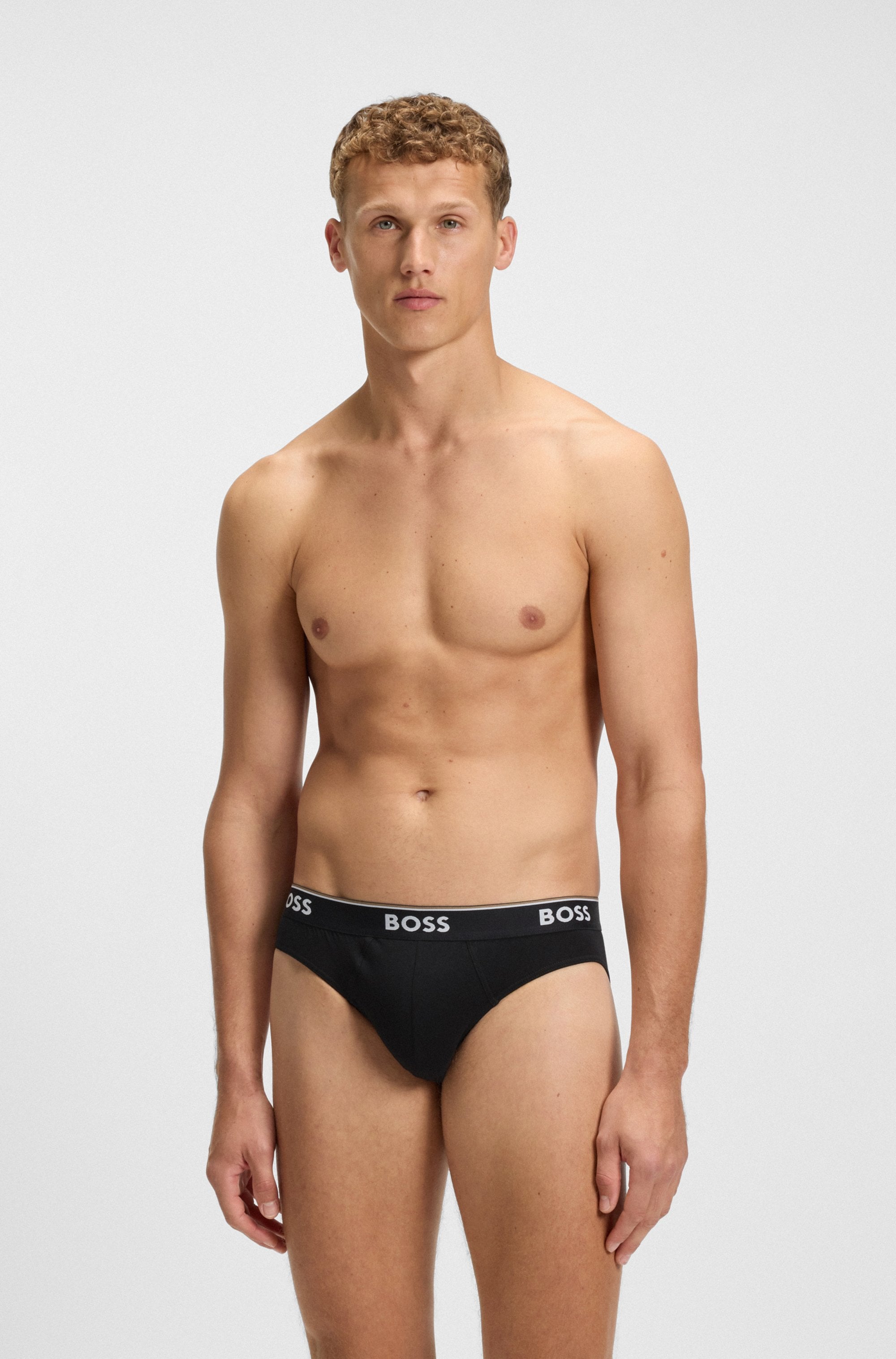 BOSS Slip »Brief 3P Power«, (Packung, 3 St.), mit BOSS Schriftzug
