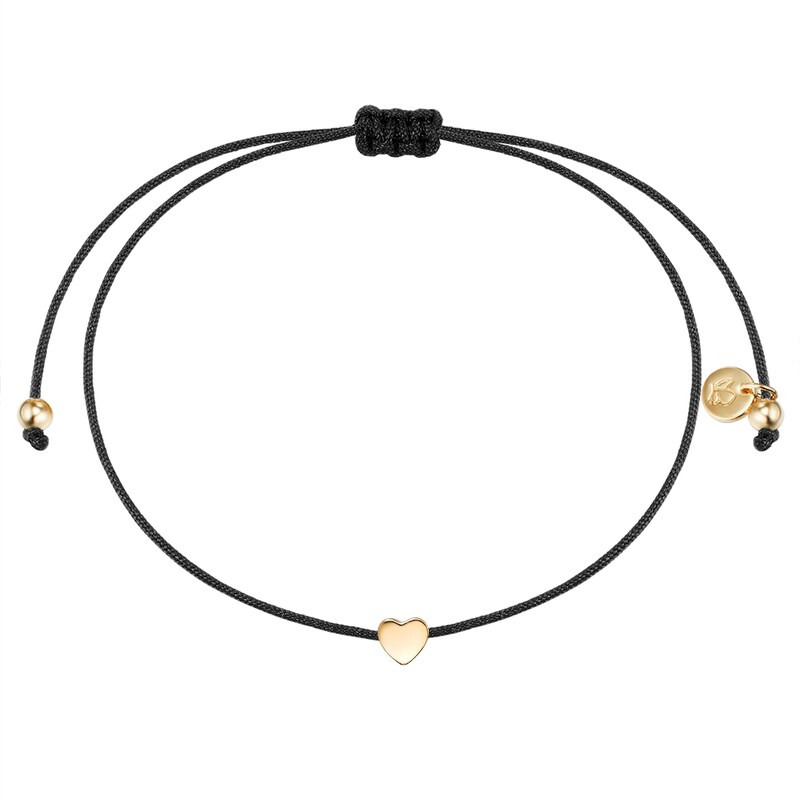 GLANZSTÜCKE MÜNCHEN Armband »A1283« aus Sterling Silber gelbgold none Modernes Damen-Armband mit Herz-Symbol