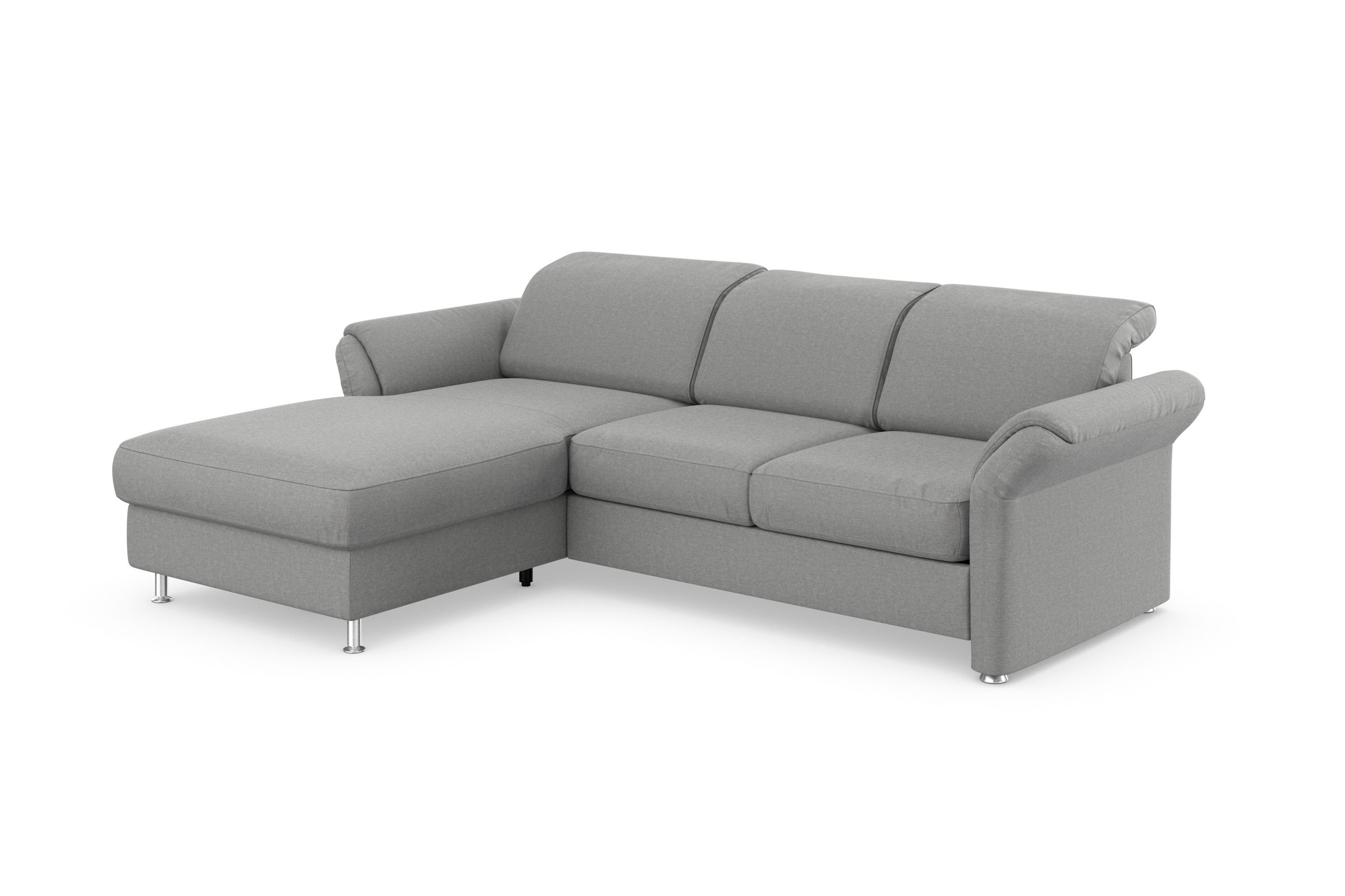 sit&more Ecksofa »Apulia L-Form« wahlweise Bettfunktion, Bettkasten und Kopf- und Armteilverstellung