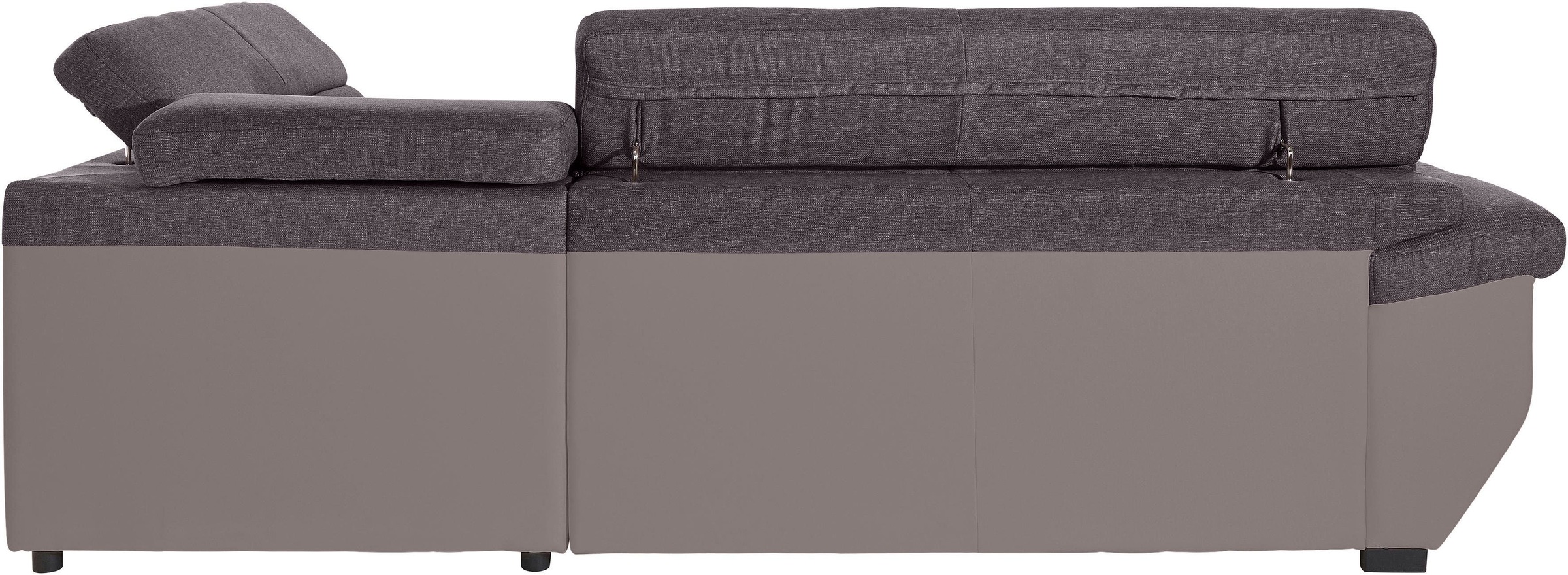 COTTA Polstergarnitur »Speedway L-Form«, (Set), Set bestehend aus: Ecksofa mit Kopfteilverstellung & Hocker