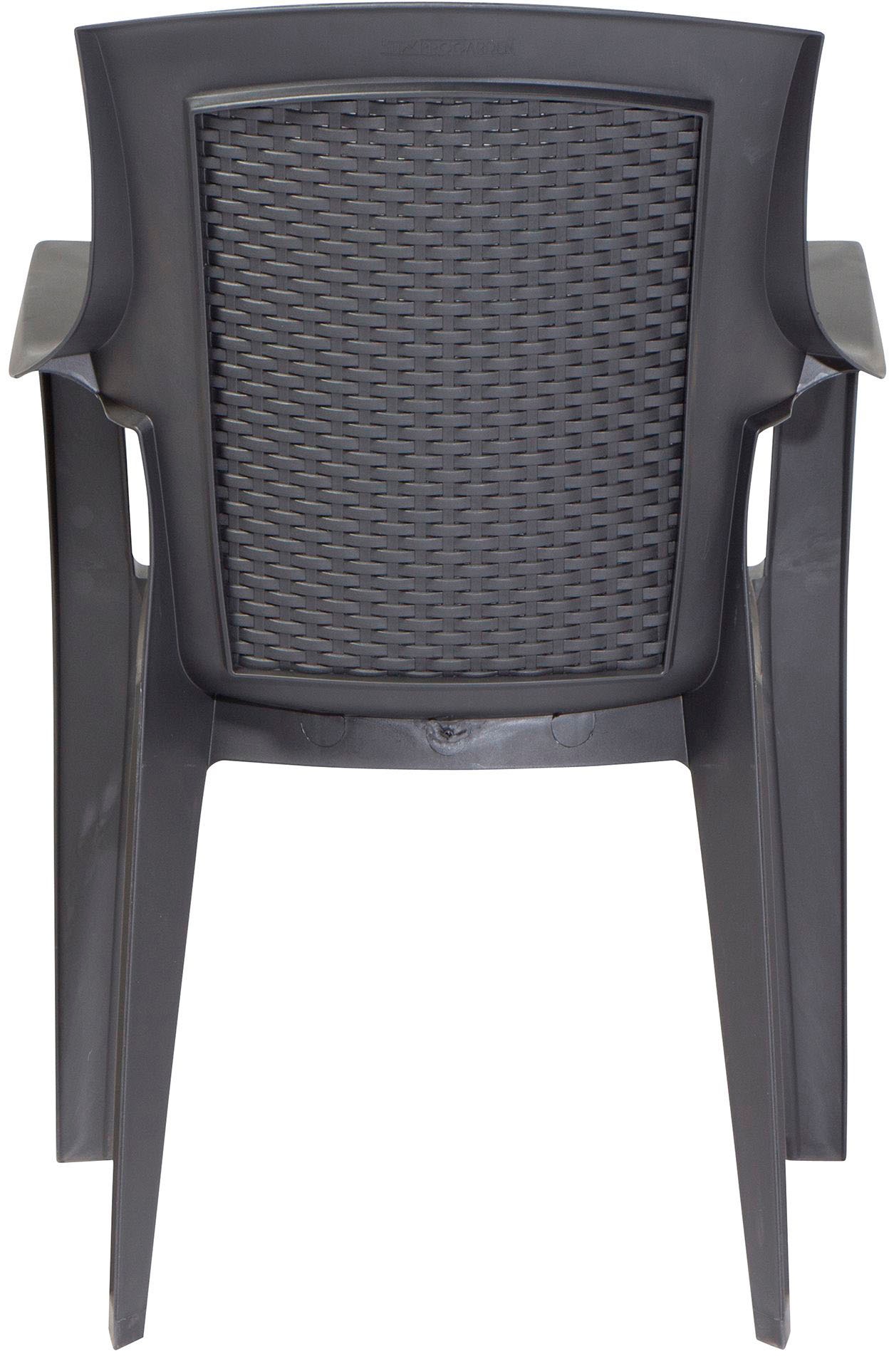 Progarden Garten-Essgruppe »Eden / King«, (Set, 3 tlg.), bestehend aus 2 Sesseln und 1 Tisch