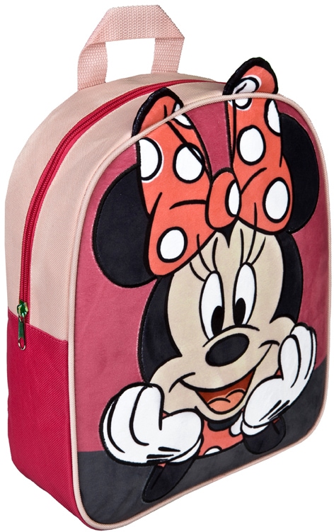 Kinderrucksack »Minnie«, Frontseite aus Plüsch