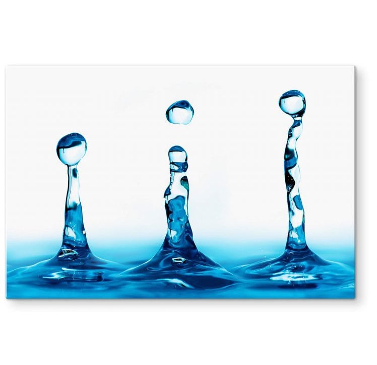 Küchenrückwand »Spritzschutz Wasser Tropfen«, (1 tlg.), Herd Waschbecken Wandschutz