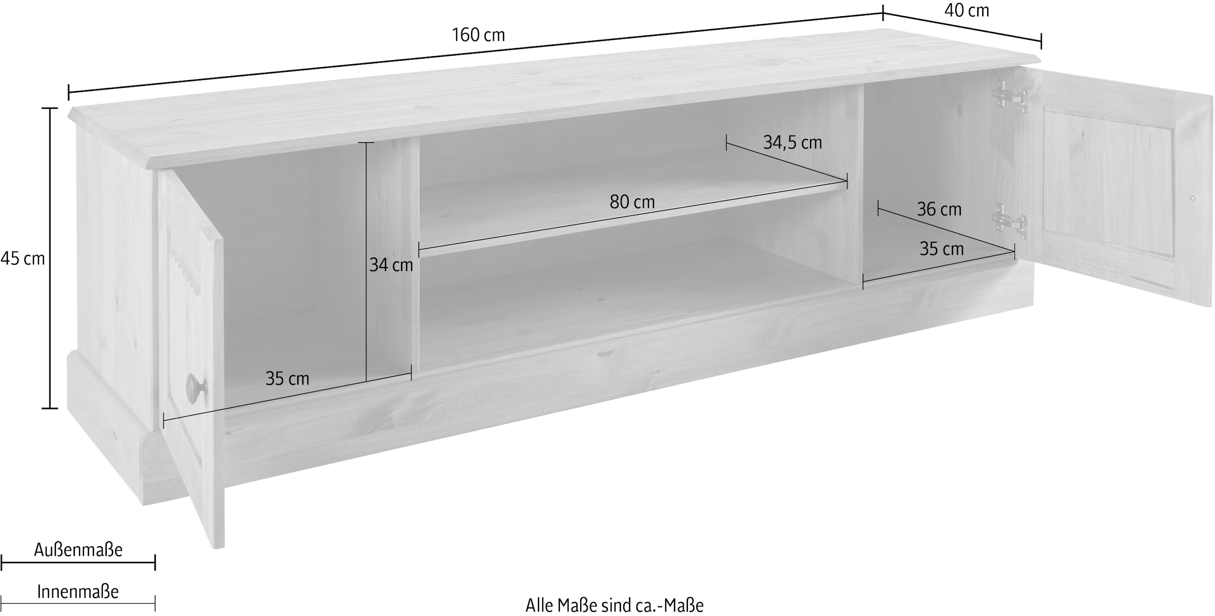 Home affaire Lowboard »Liotta«