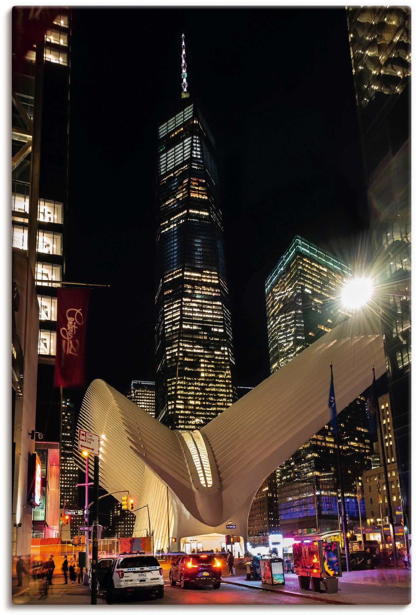 Artland Wandbild »World Trade (1 Poster New oder Amerika, York«, auf in bestellen St.), als Leinwandbild, Rechnung Center Alubild, Wandaufkleber Größen versch