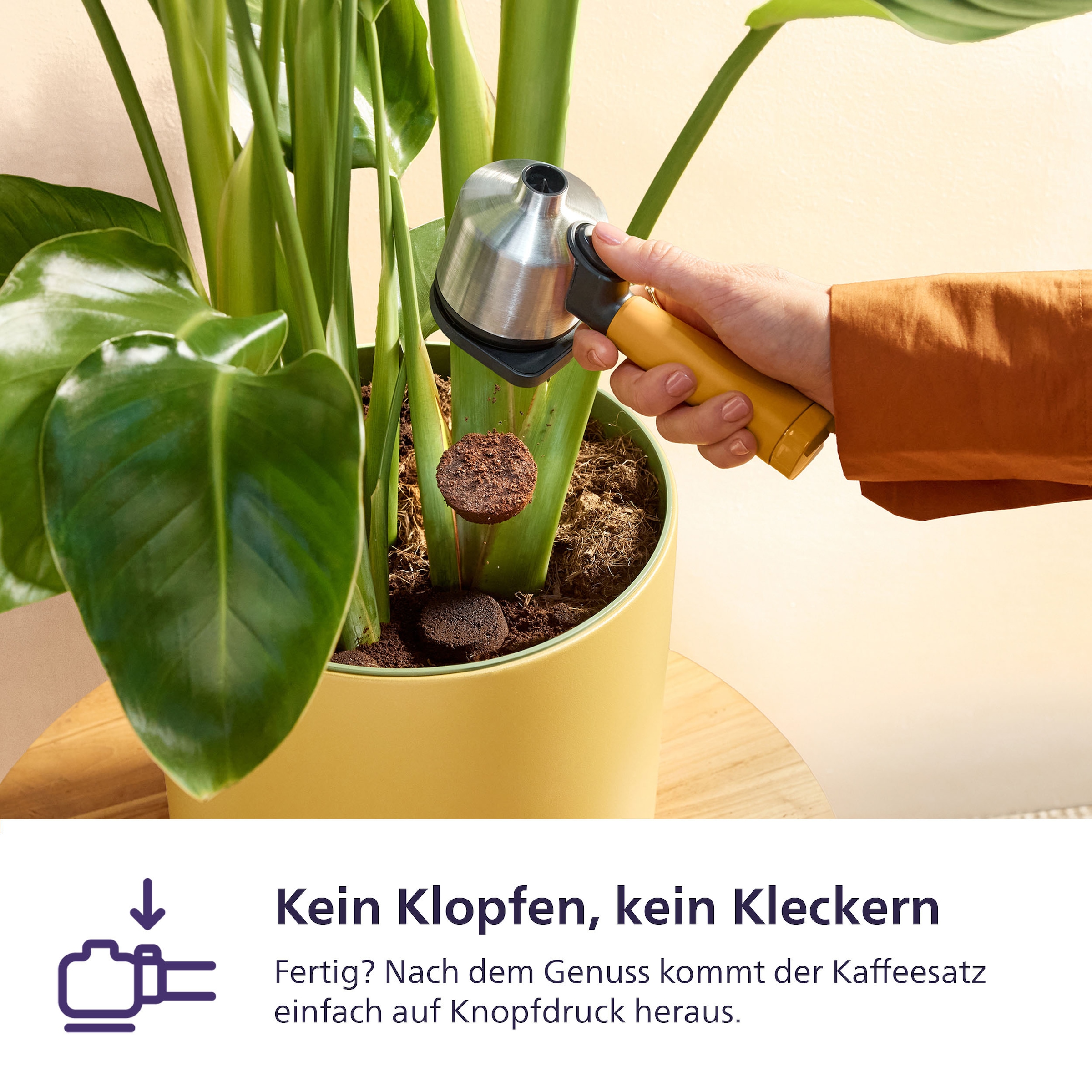 PHILIPS baristina Espressomaschine »Latte BAR400/00 mit Mahlwerk für ganze Bohnen und Milchschaumdüse« 3 Schaumarten, 16 bar Pumpendruck, Naturweiß/Weiß