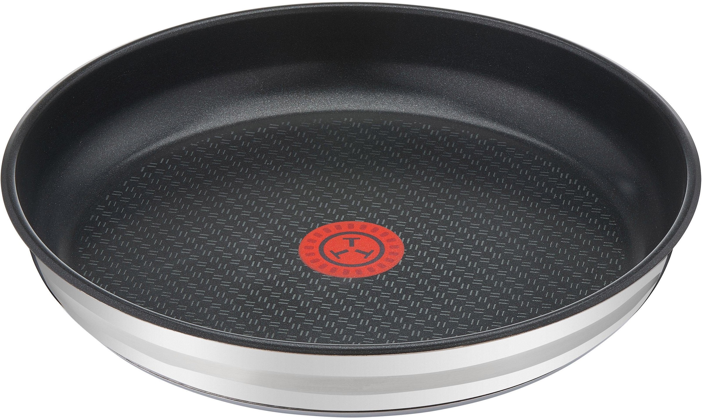 Tefal Pfannen-Set »Jamie Oliver Ingenio«, Edelstahl, (Set, 3 tlg.), Edelstahl, Antihaft, Thermo-Spot, Induktion, Set 24/28 cm